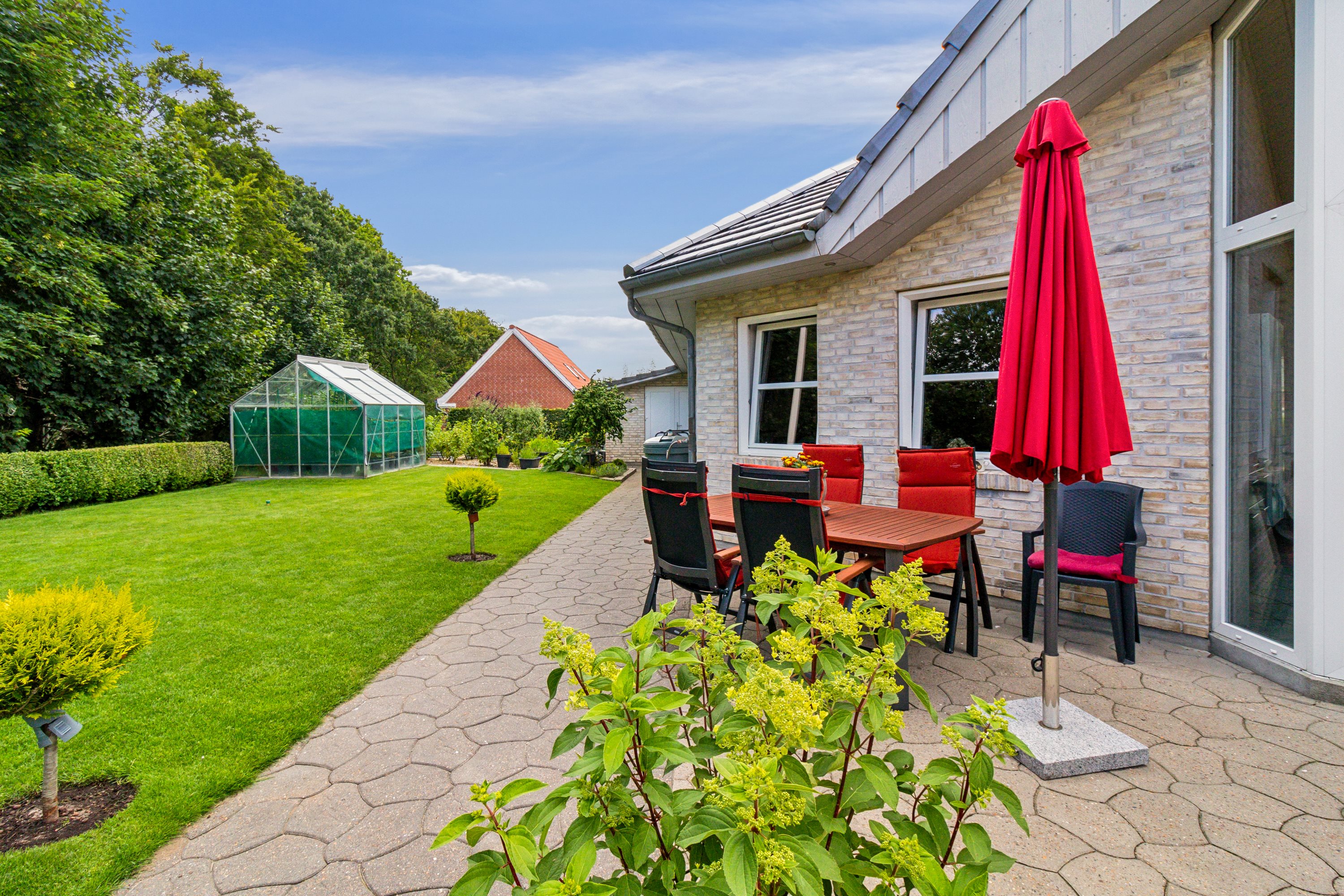 Fremhævet terrasse billede i fuldskærmstilstand. Billede af Tunneldal 19, 6330 Padborg