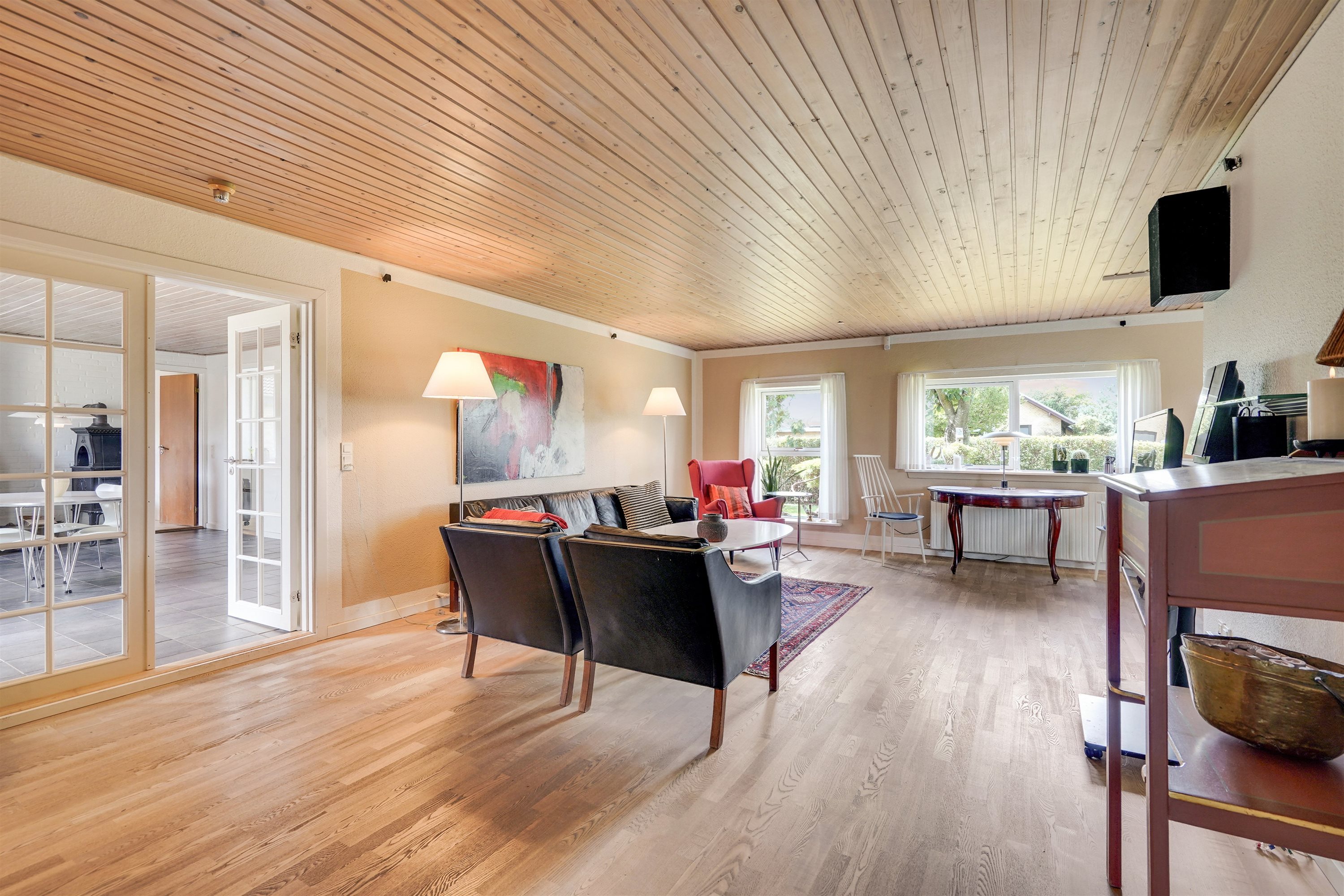 Fremhævet stue billede i fuldskærmstilstand. Billede af Fyrrevænget 215, 7190 Billund