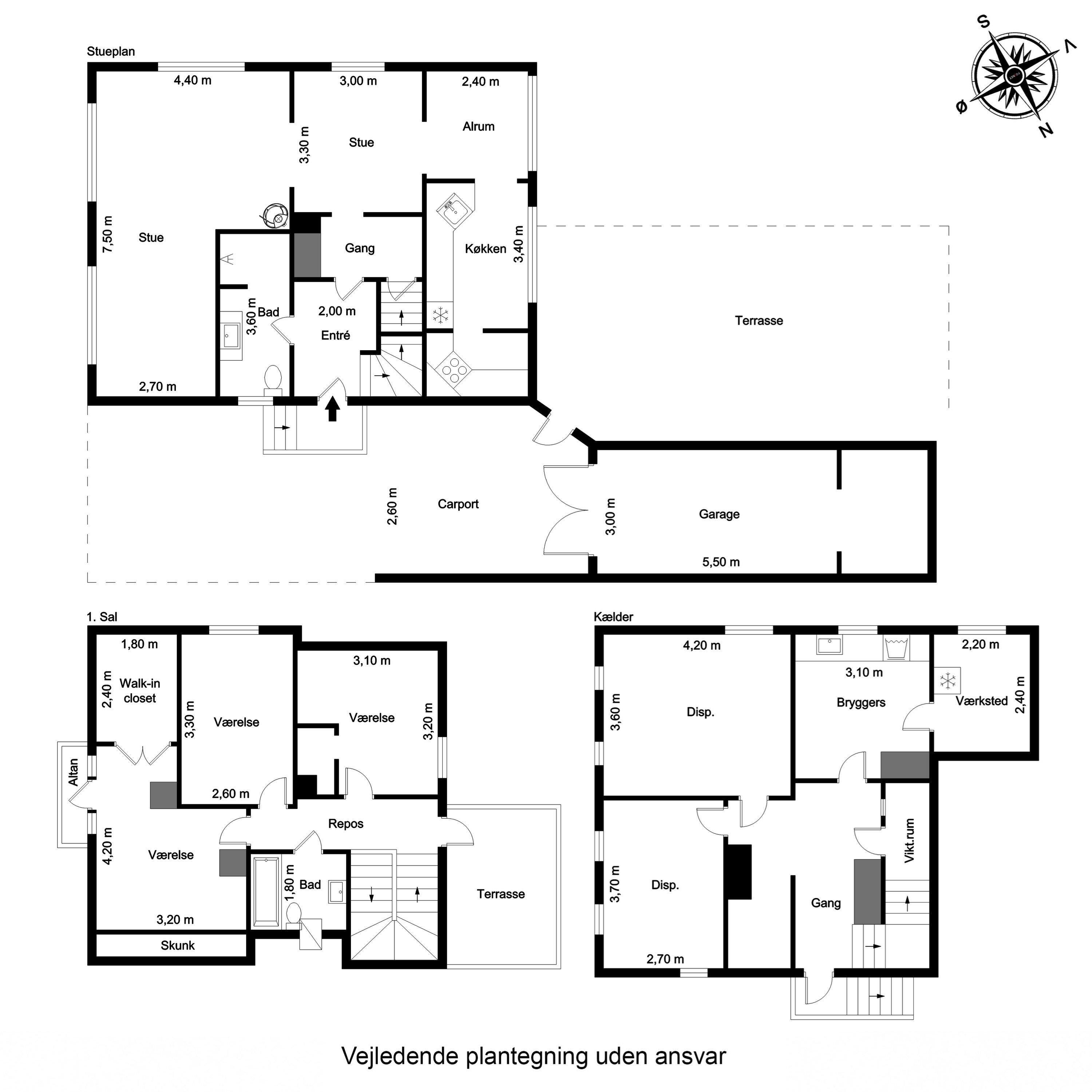 Plantegninger billede af Østergade 27, 5874 Hesselager