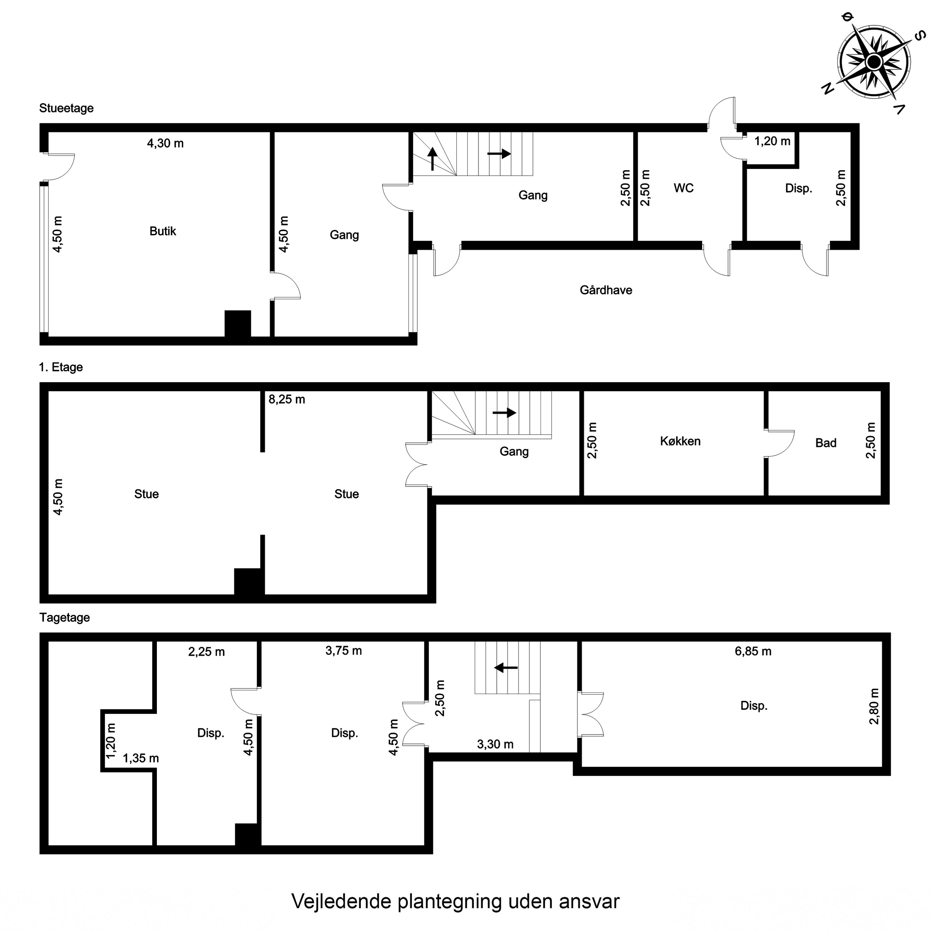 Plantegninger billede af Østergade 20, 5900 Rudkøbing
