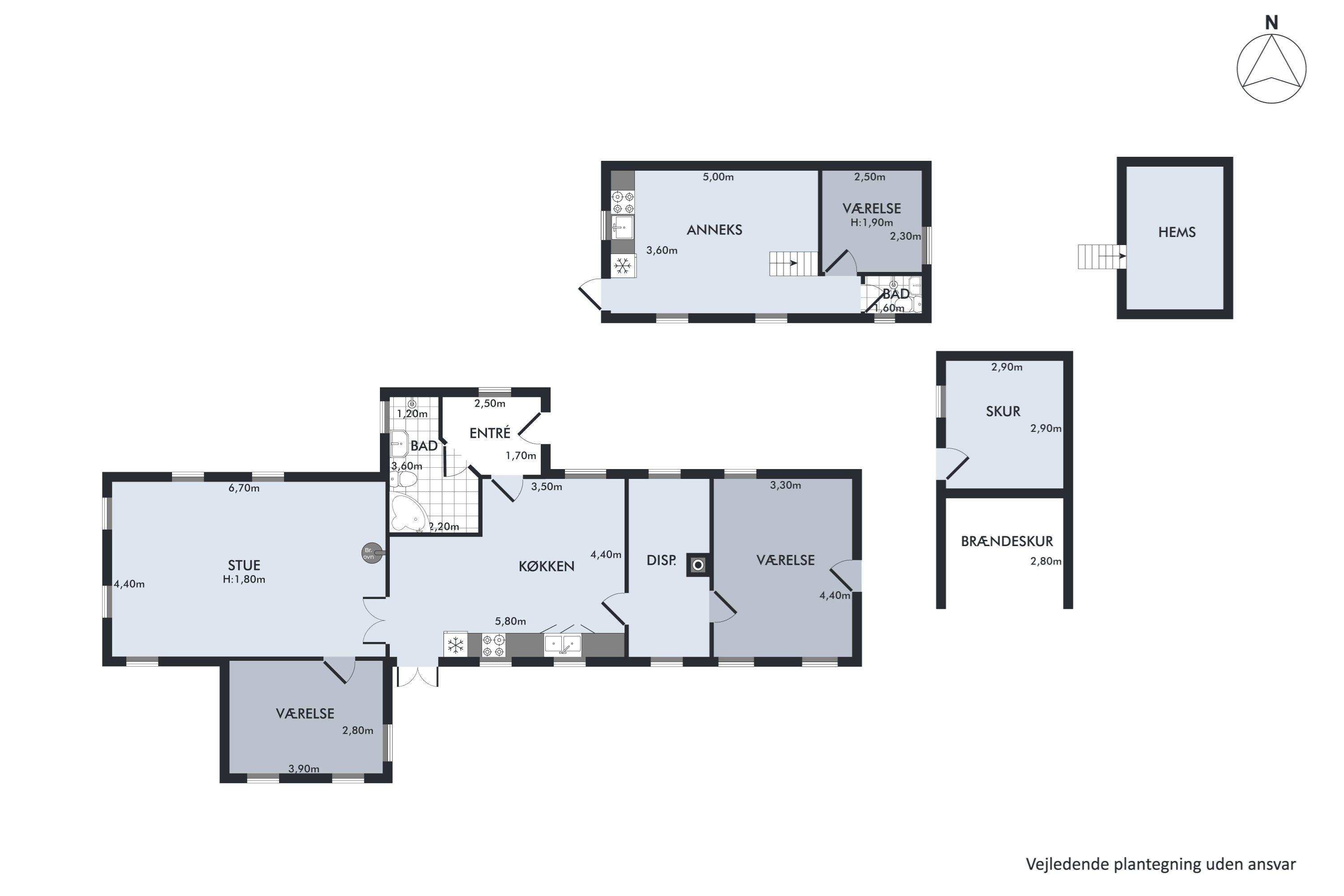 Plantegninger billede af Juelsmindevej 3, Byrum, 9940 Læsø