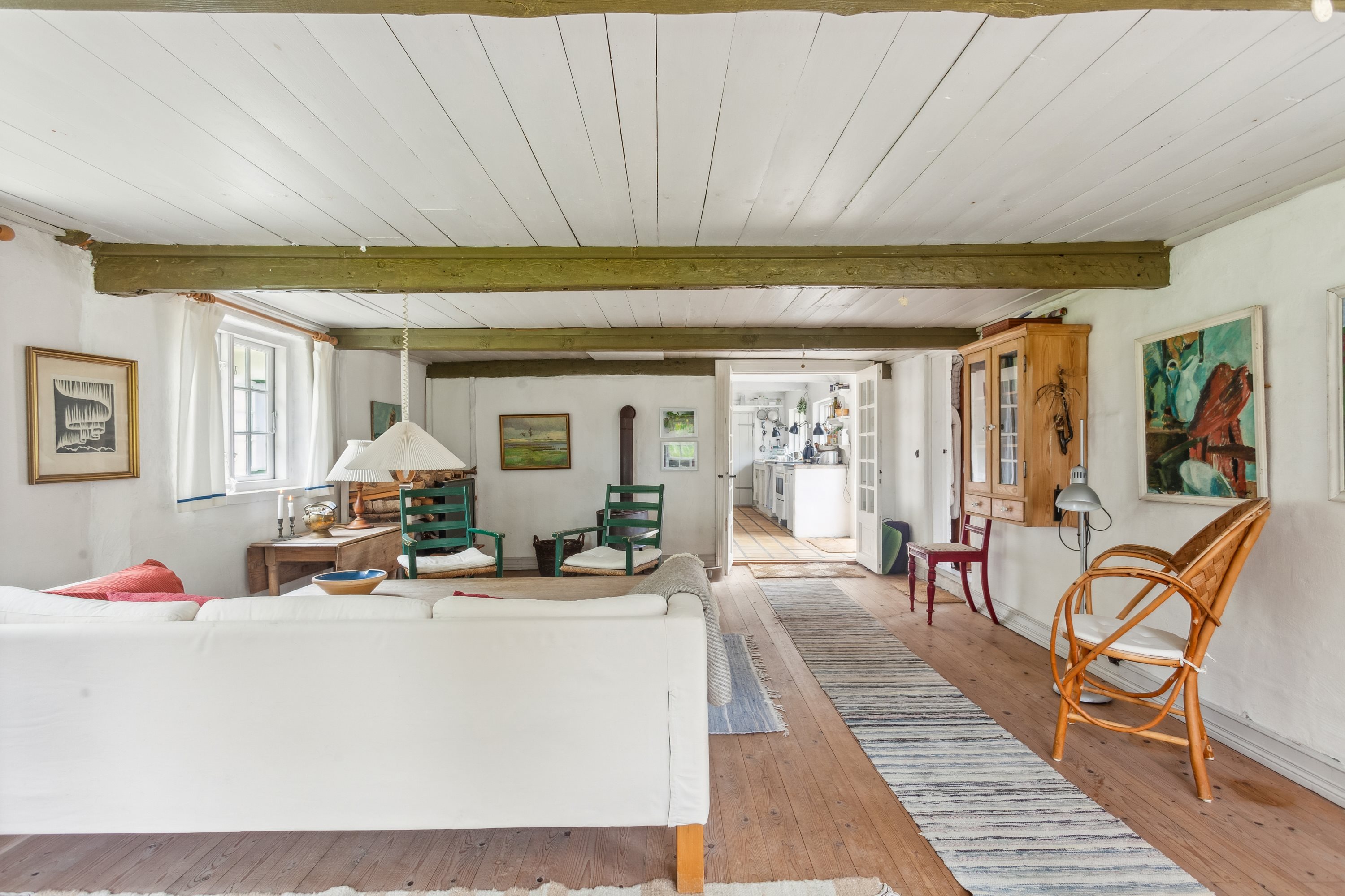 Fremhævet stue billede i fuldskærmstilstand. Billede af Juelsmindevej 3, Byrum, 9940 Læsø