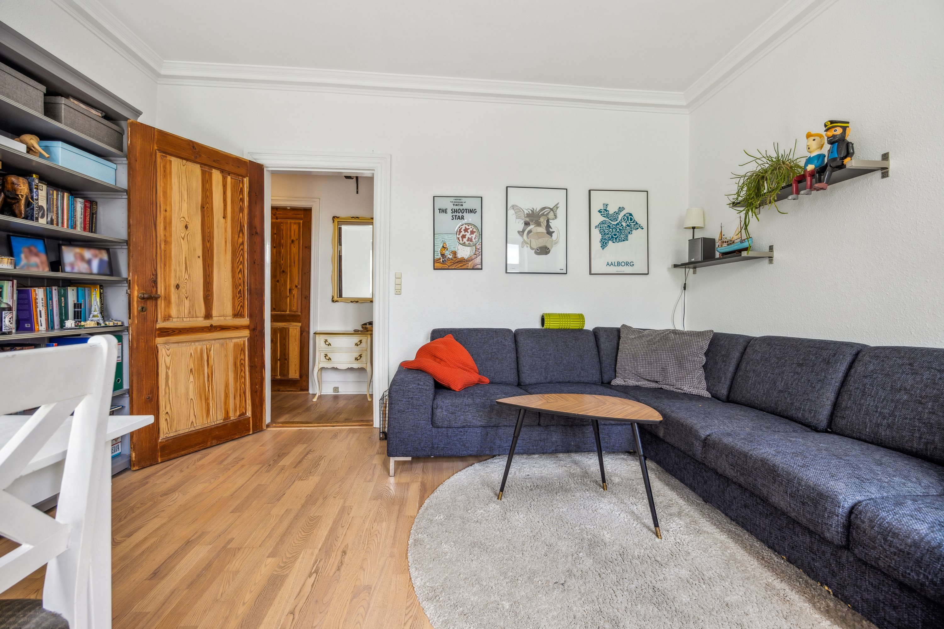 Fremhævet stue billede i fuldskærmstilstand. Billede af Hjulmagervej 6, 2. tv., 9000 Aalborg