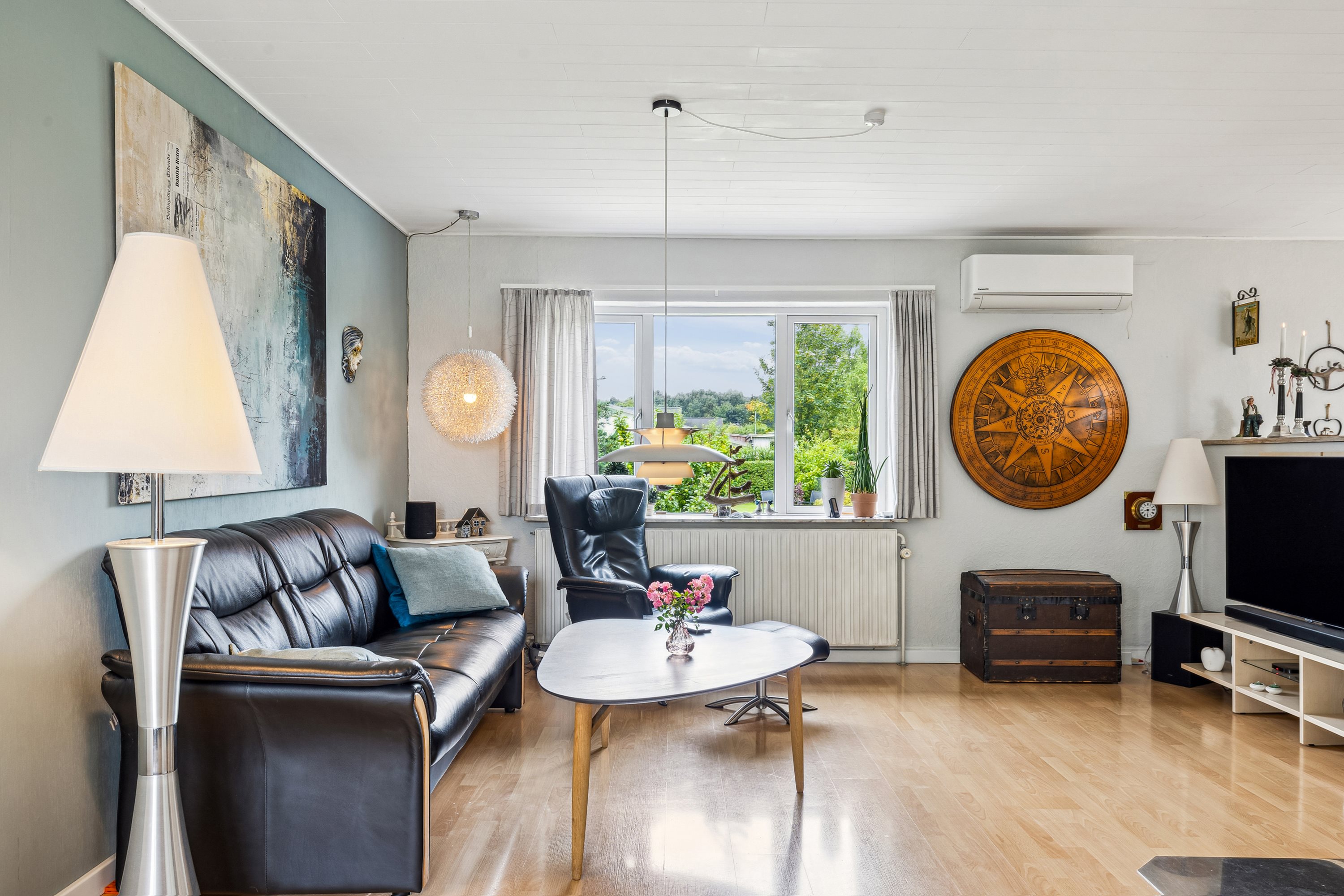 Fremhævet stue billede i fuldskærmstilstand. Billede af Sejet Bygade 34, Sejet, 8700 Horsens