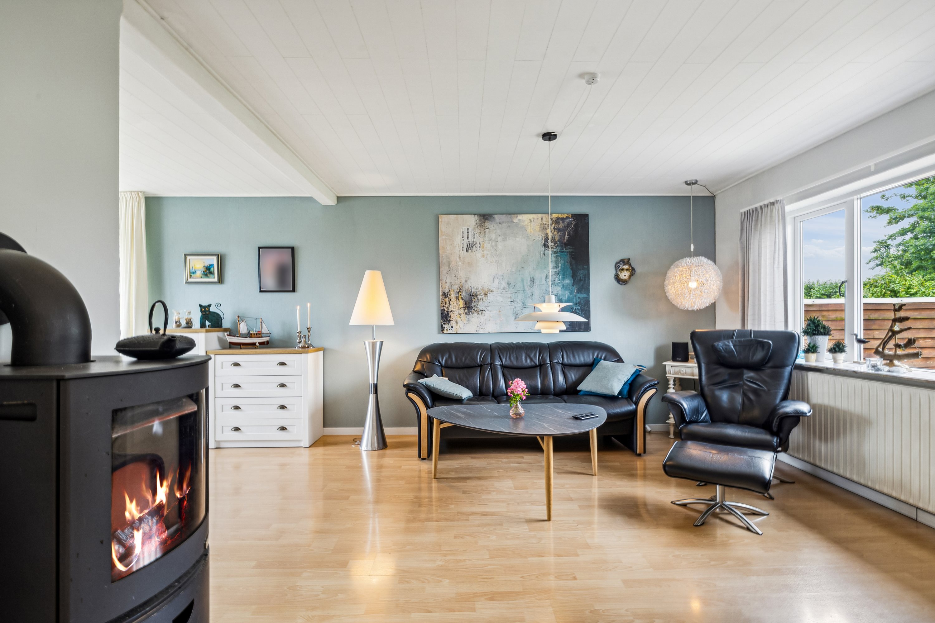 Fremhævet stue billede i fuldskærmstilstand. Billede af Sejet Bygade 34, Sejet, 8700 Horsens