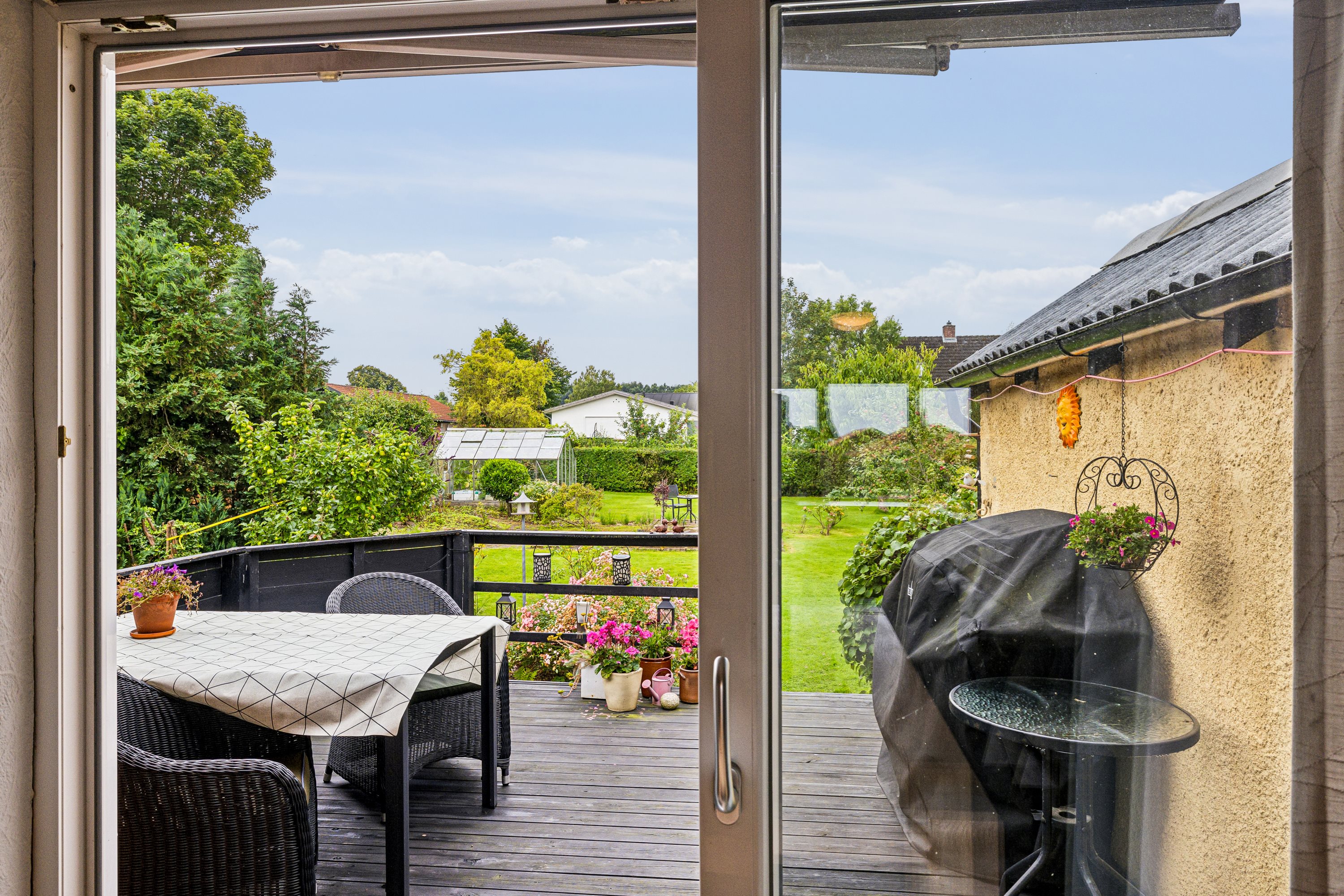 Fremhævet terrasse billede i fuldskærmstilstand. Billede af Sejet Bygade 34, Sejet, 8700 Horsens