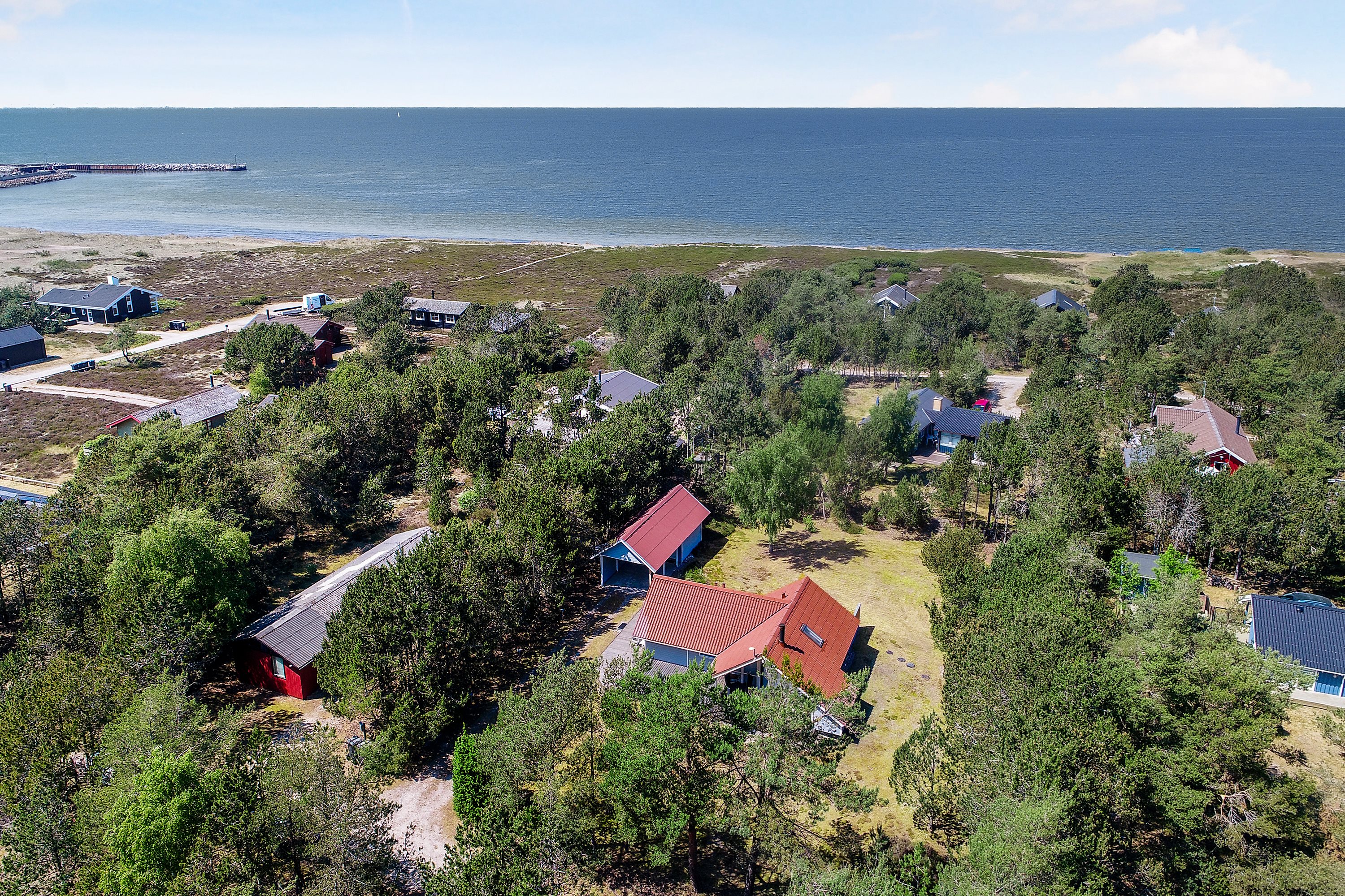 Fremhævet luftfoto billede i fuldskærmstilstand. Billede af Spurvevej 4, Østerby, 9940 Læsø