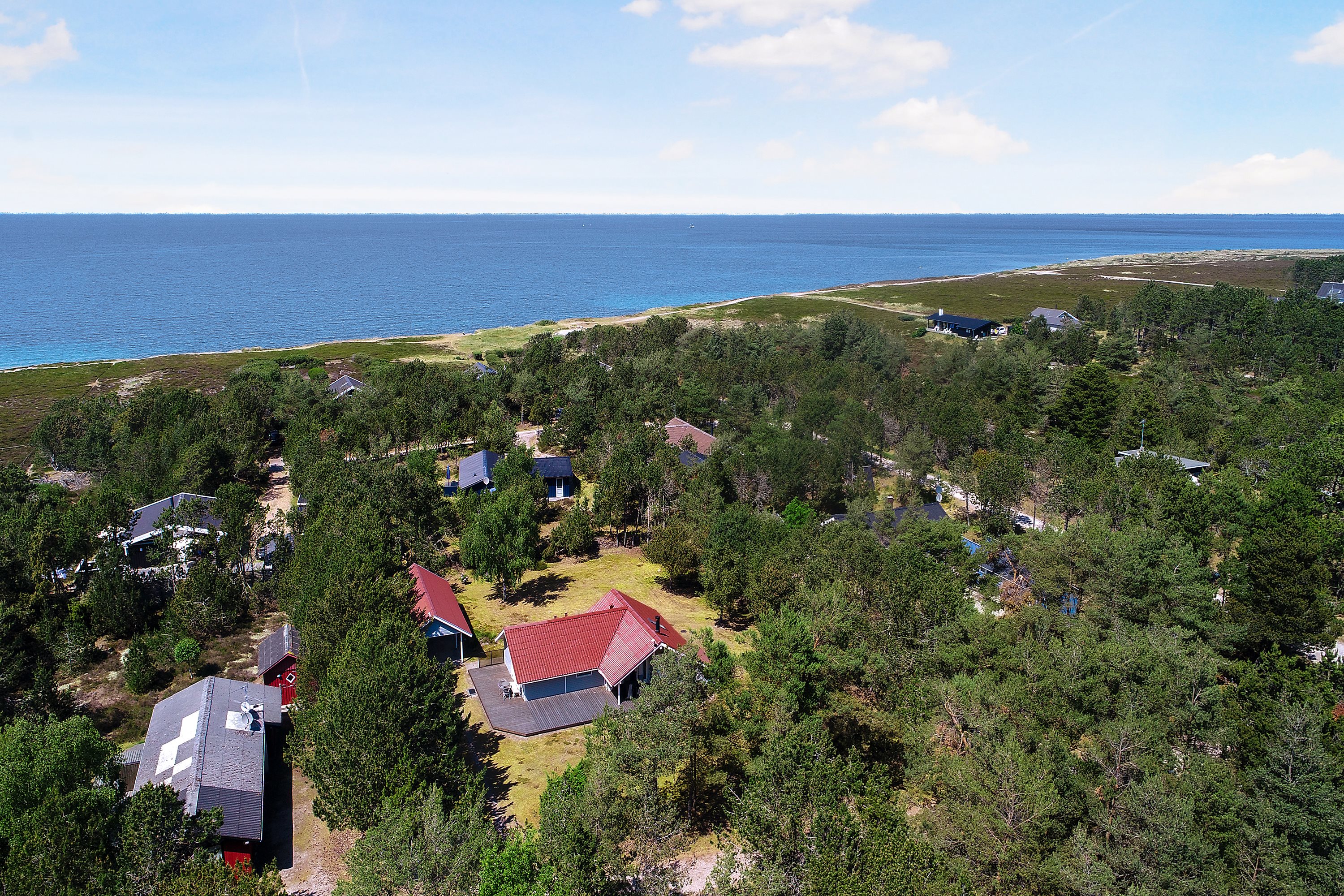 Fremhævet luftfoto billede i fuldskærmstilstand. Billede af Spurvevej 4, Østerby, 9940 Læsø