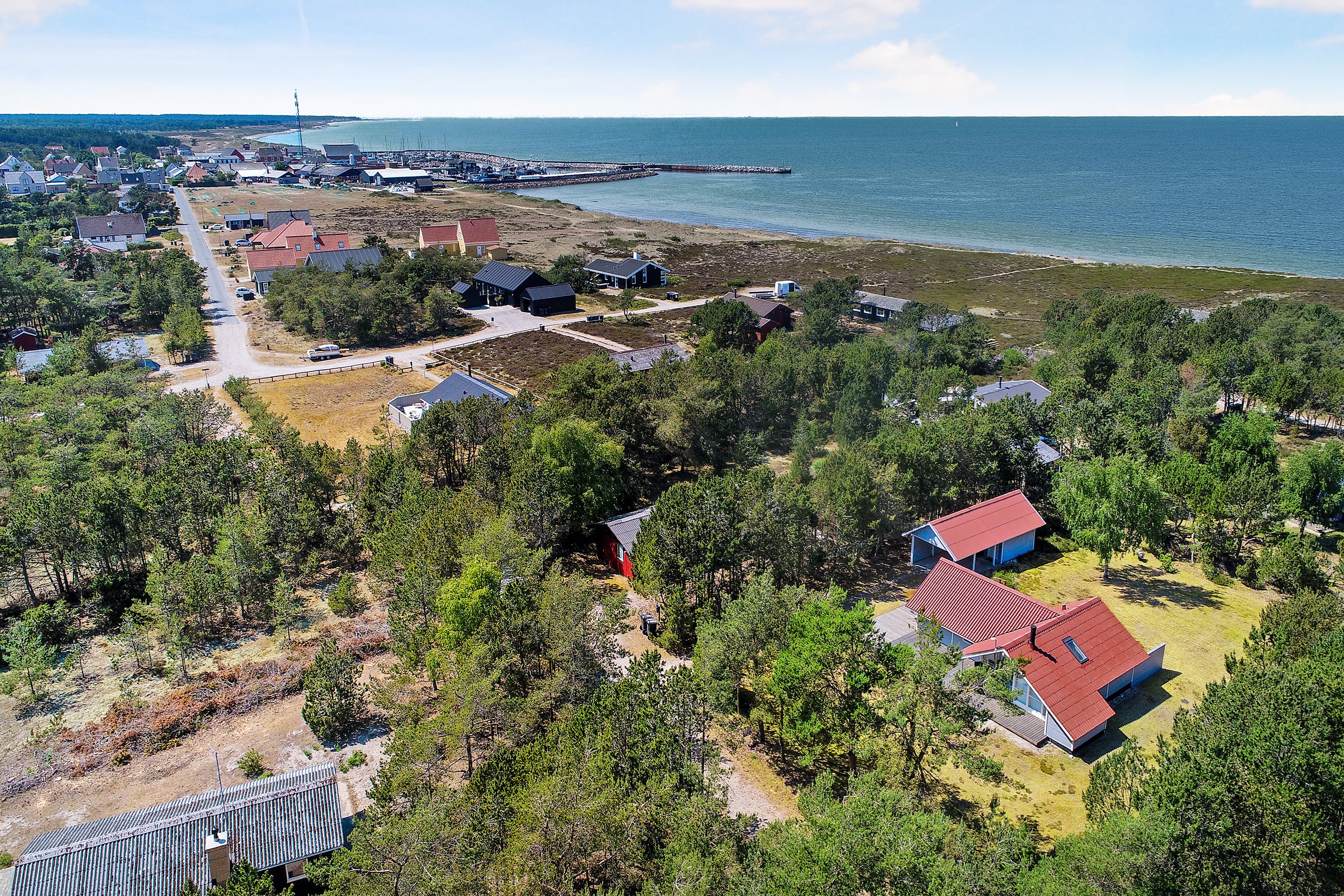 Fremhævet luftfoto billede i fuldskærmstilstand. Billede af Spurvevej 4, Østerby, 9940 Læsø