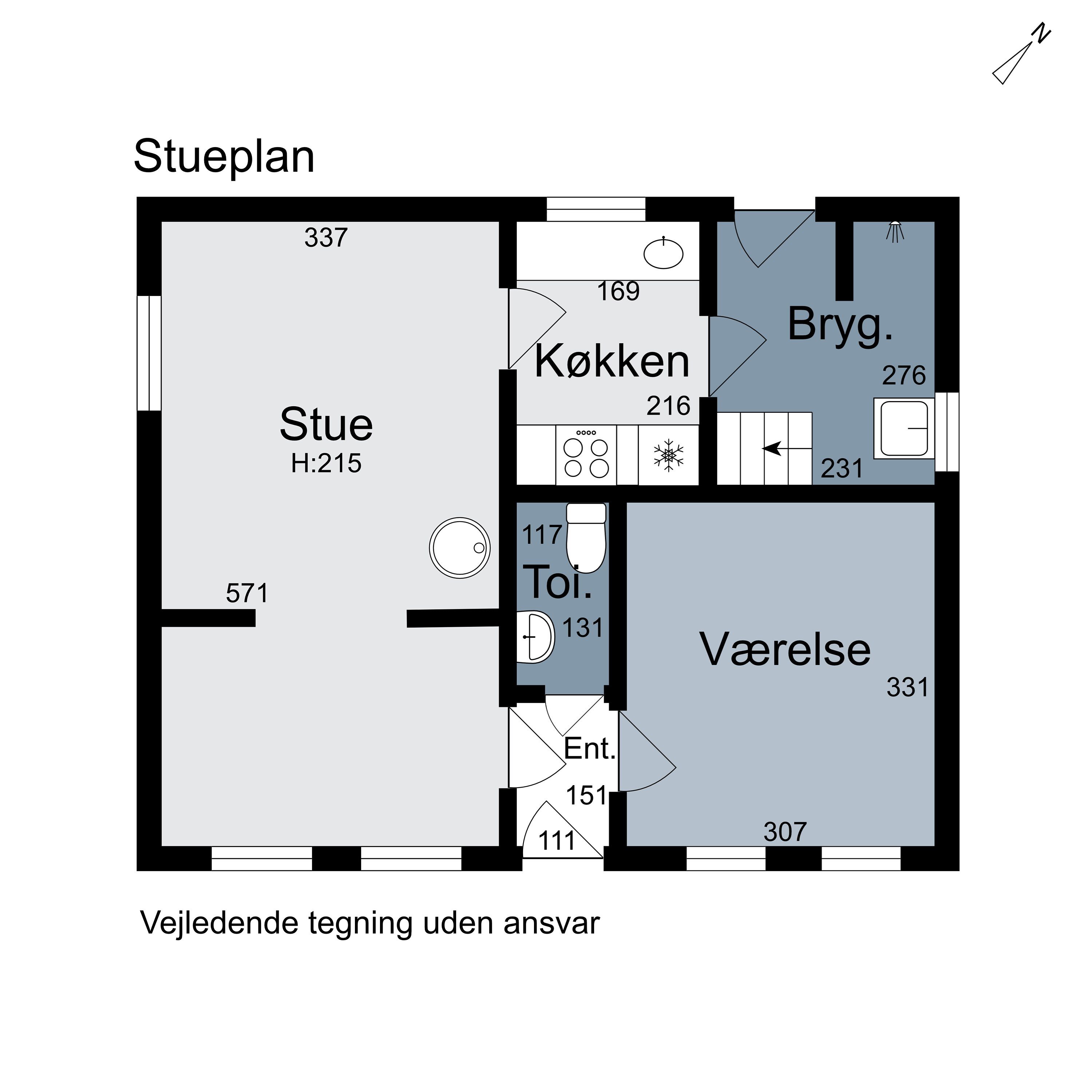 Plantegninger billede af Vangvej 6, Klitmøller, 7700 Thisted