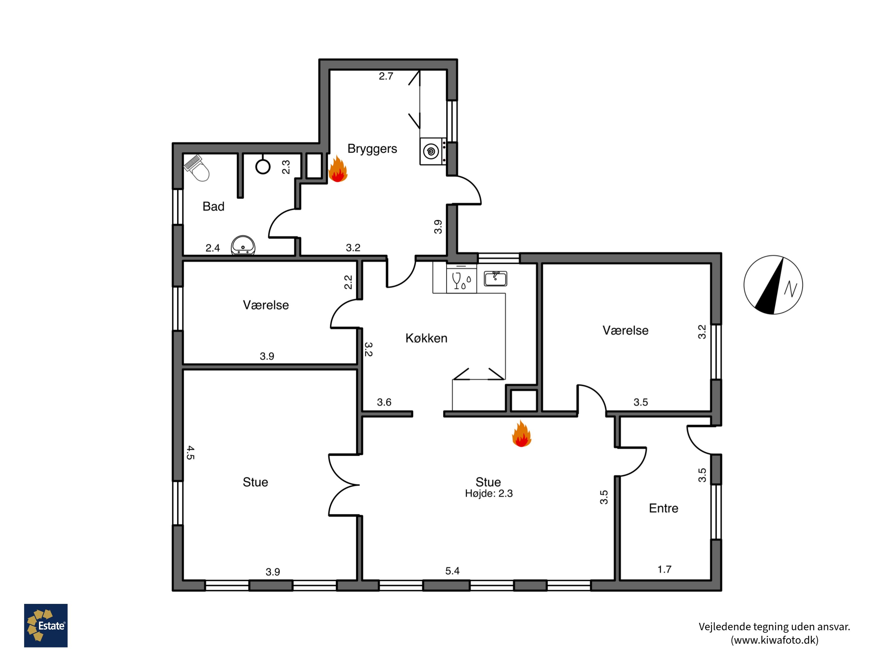Plantegninger billede af Viemosevej 89, Nøbbet, 4913 Horslunde