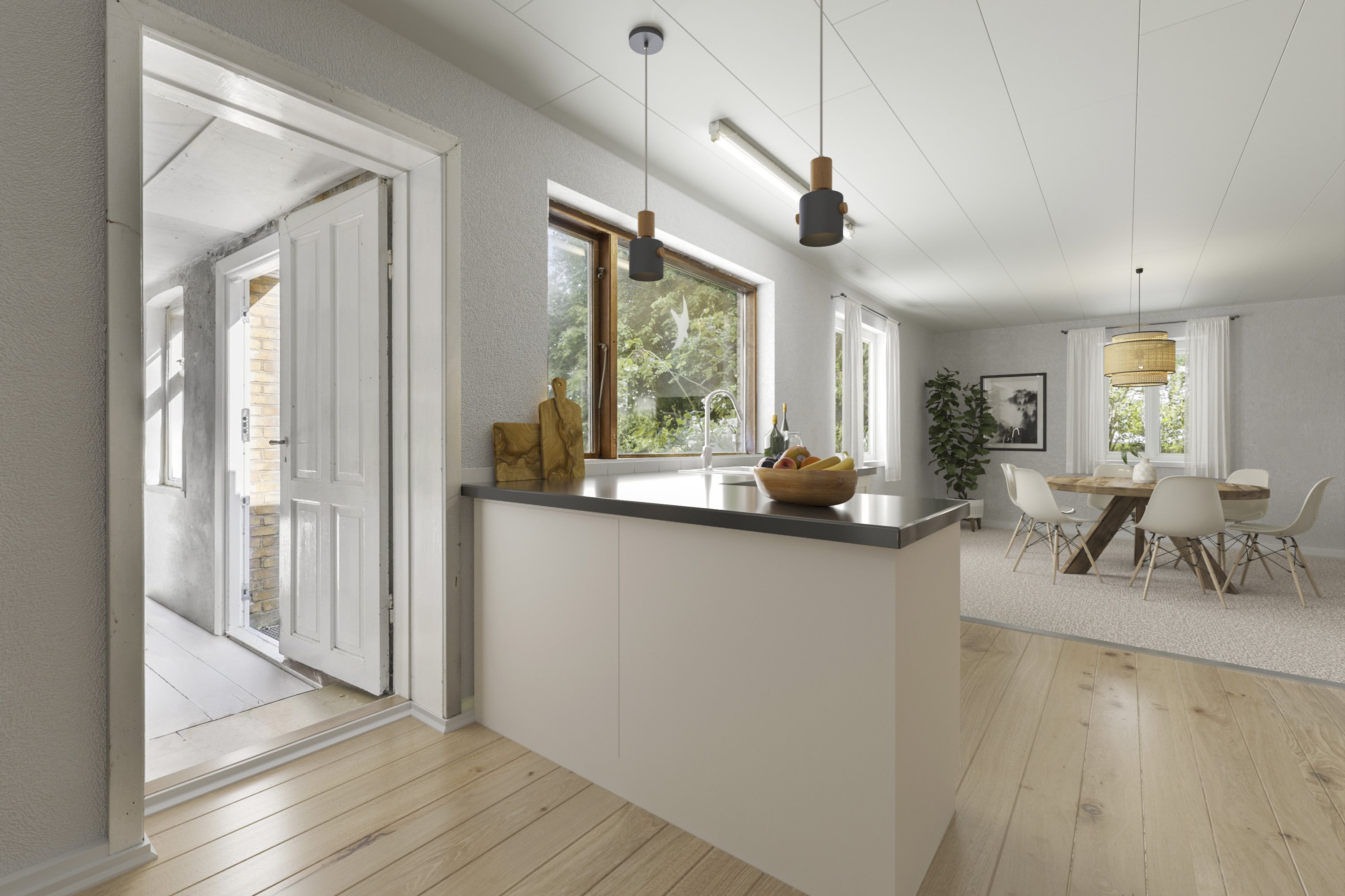 Fremhævet køkken billede i fuldskærmstilstand. Billede af Lundevej 11, 5540 Ullerslev