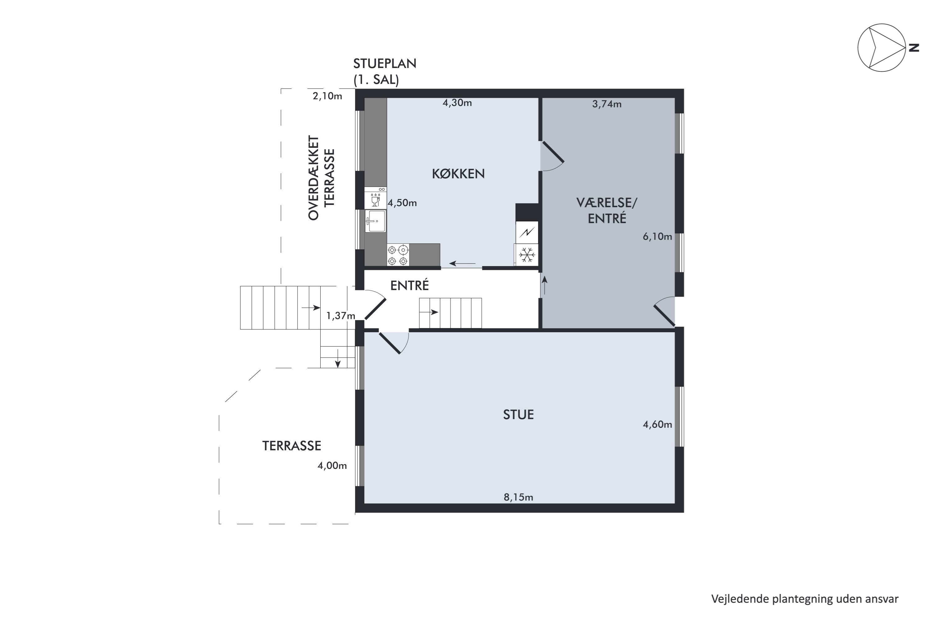 Plantegninger billede af Hovedgaden 18, 8763 Rask Mølle