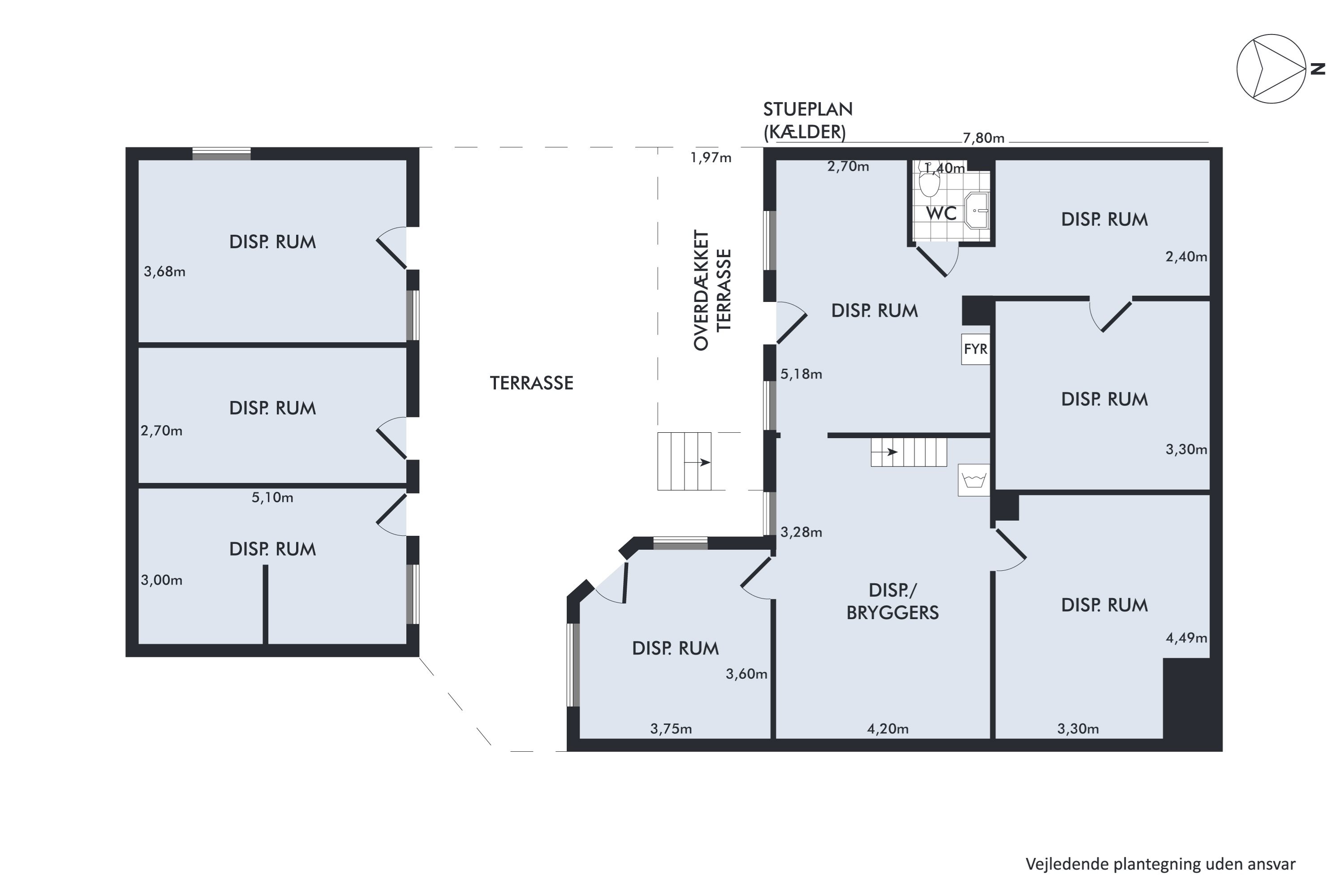 Plantegninger billede af Hovedgaden 18, 8763 Rask Mølle