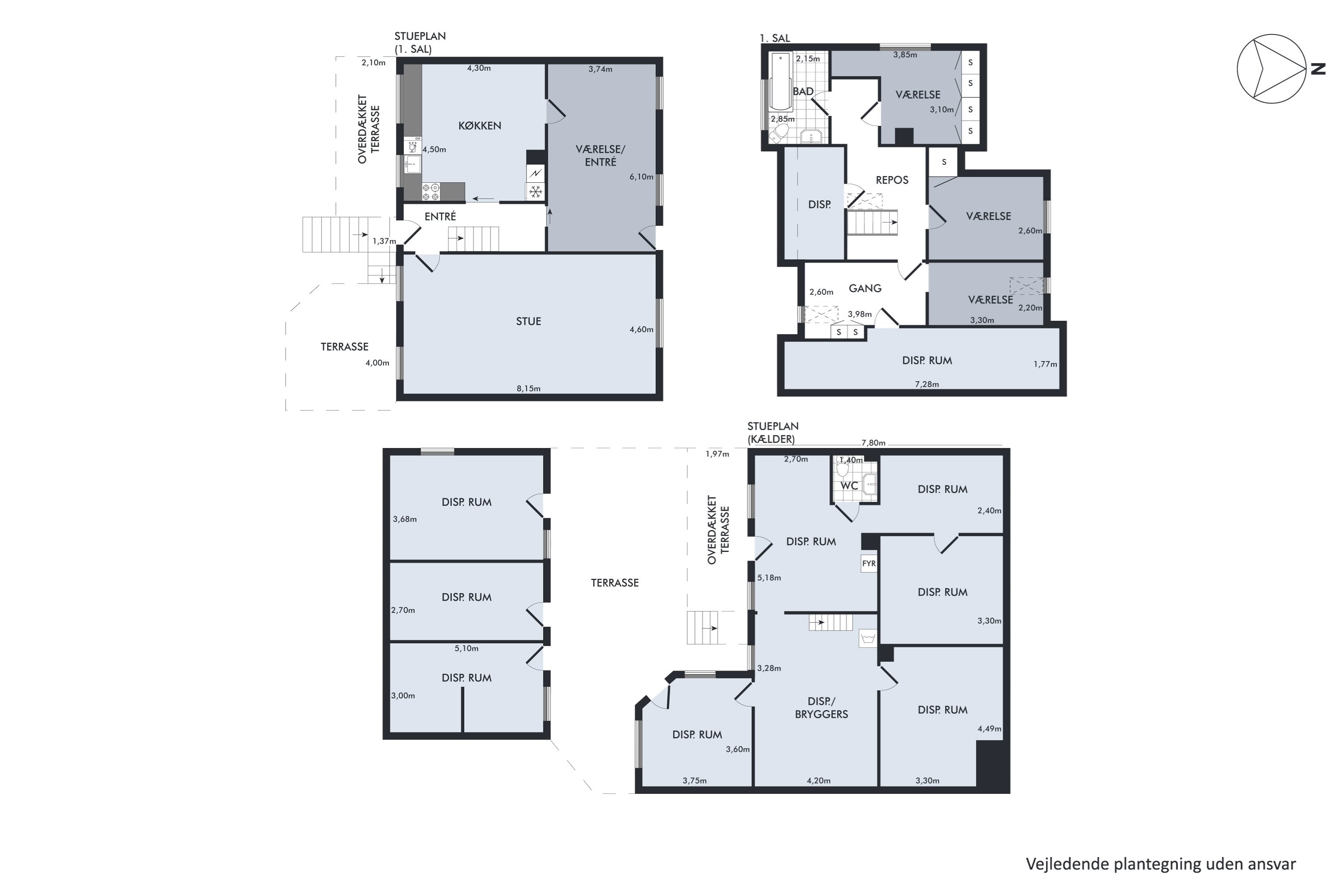 Plantegninger billede af Hovedgaden 18, 8763 Rask Mølle