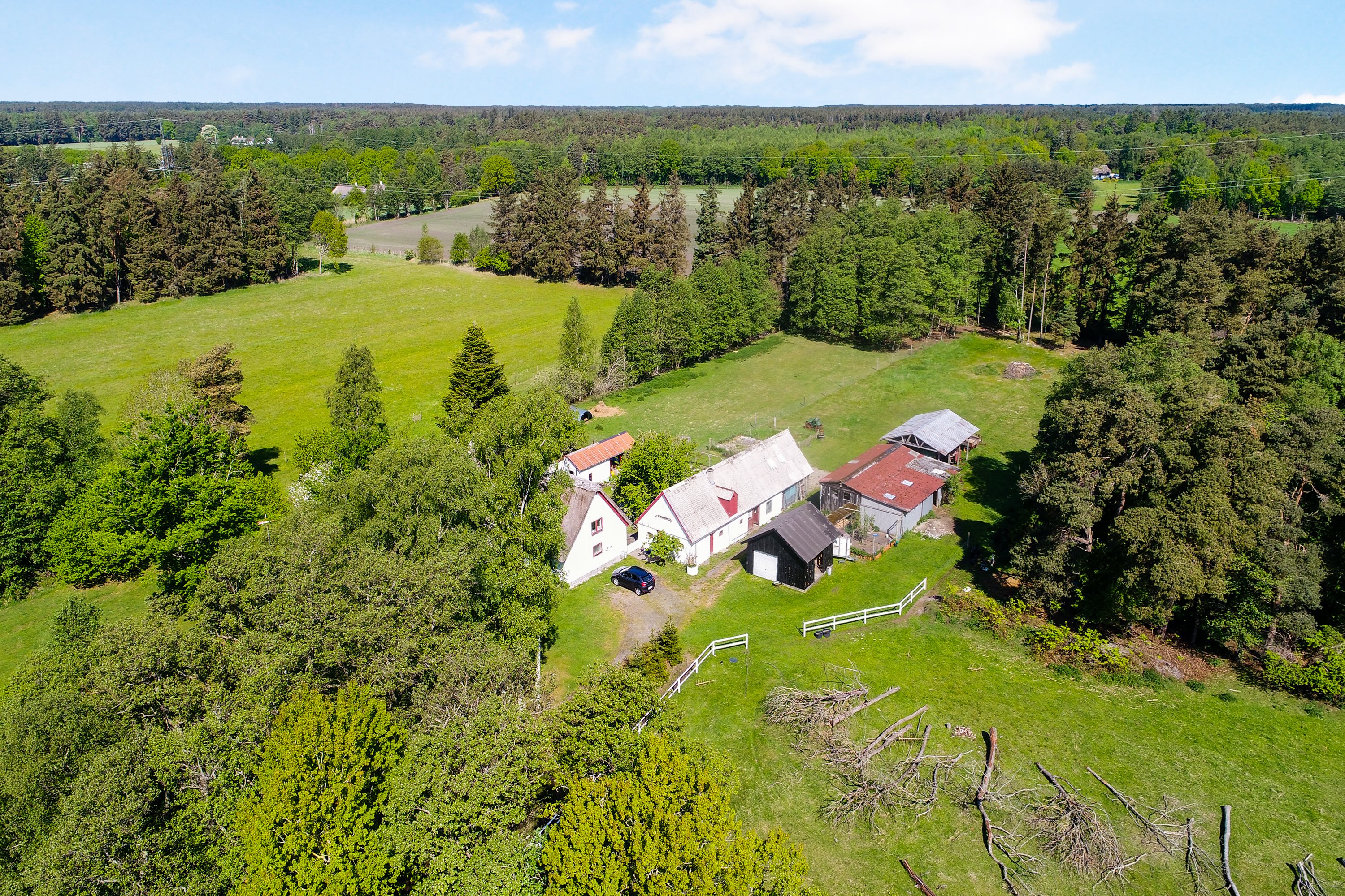 Fremhævet luftfoto billede i fuldskærmstilstand. Billede af Østerbyvejen 39, Østerby, 9940 Læsø