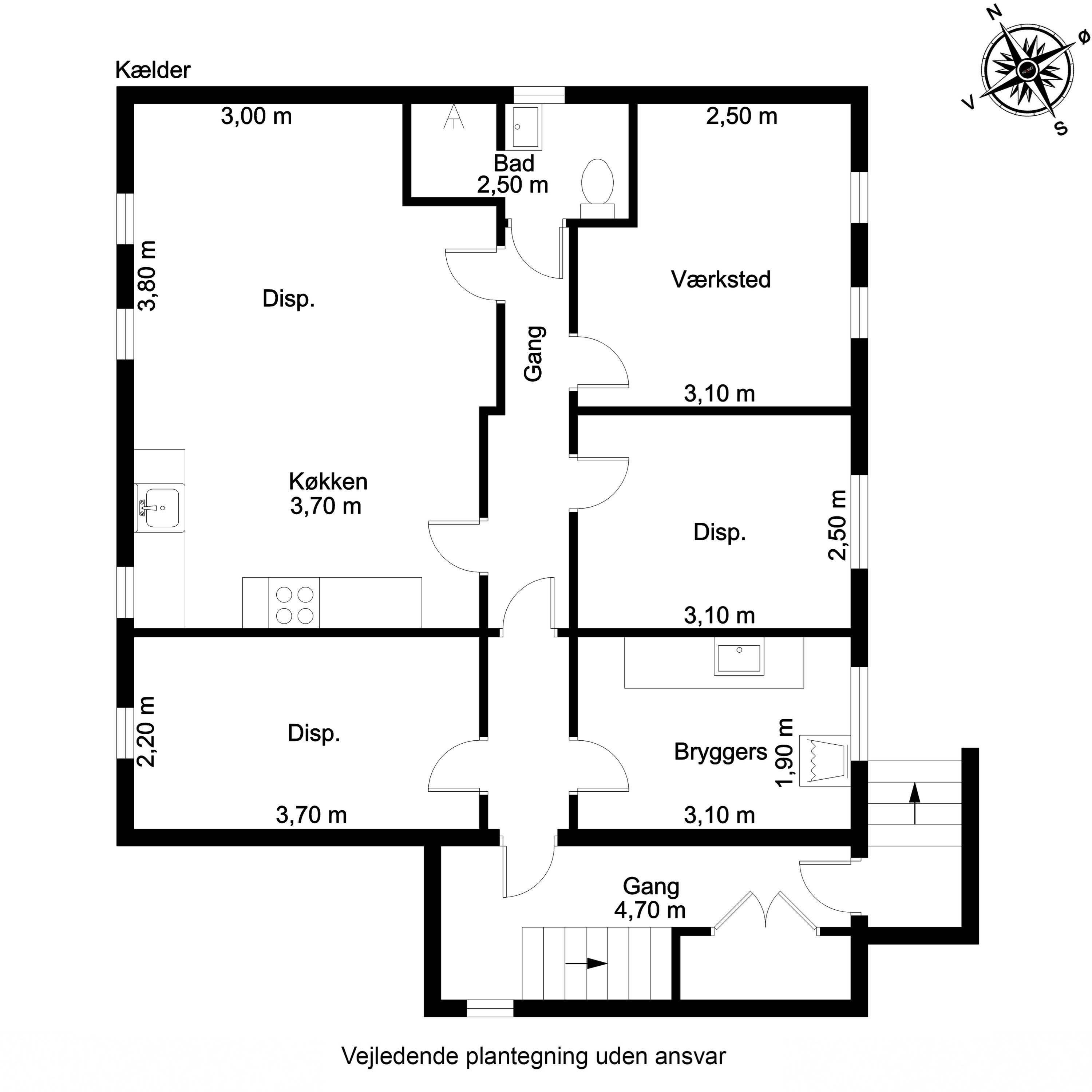 Plantegninger billede af Pjentemøllestræde 8, 5700 Svendborg