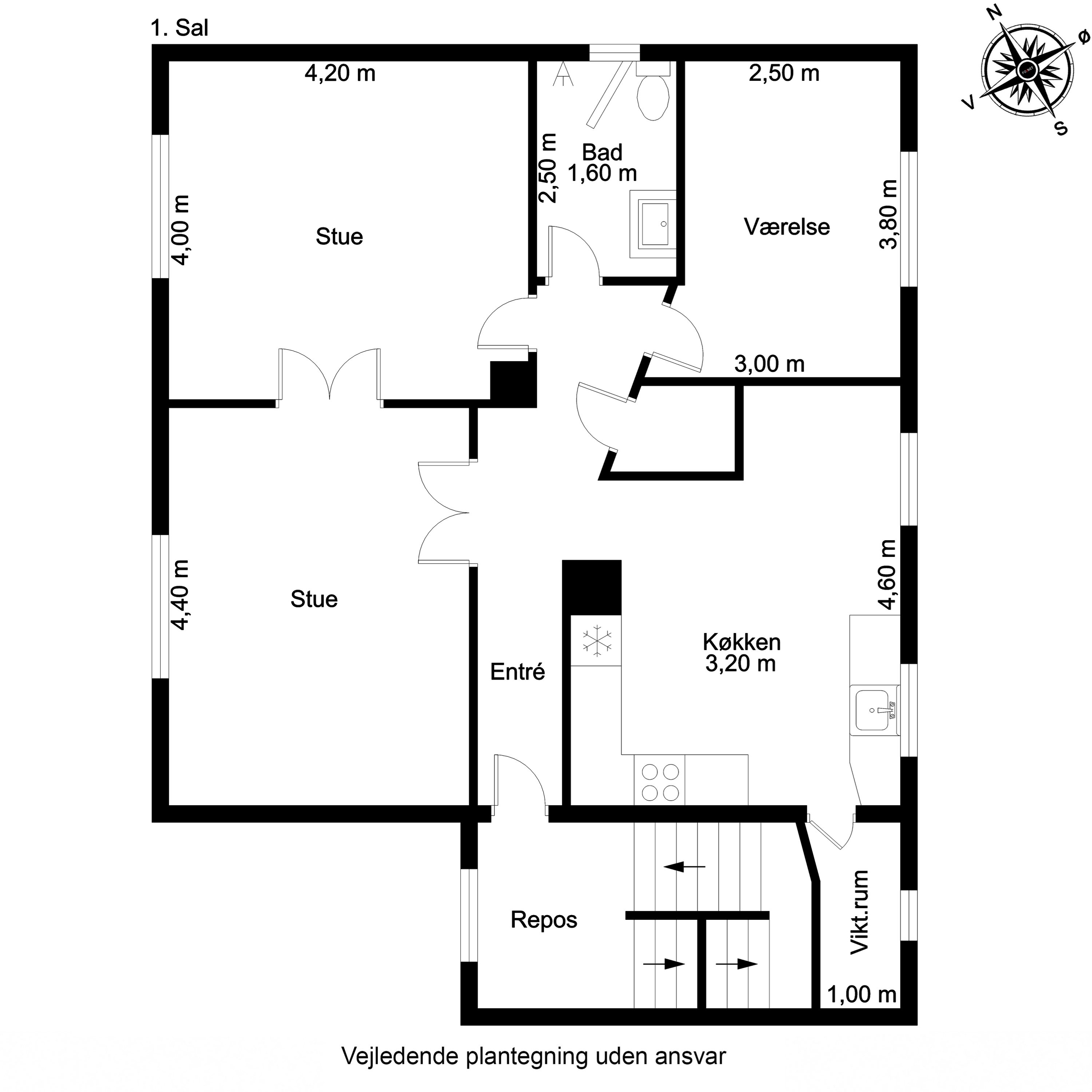 Plantegninger billede af Pjentemøllestræde 8, 5700 Svendborg