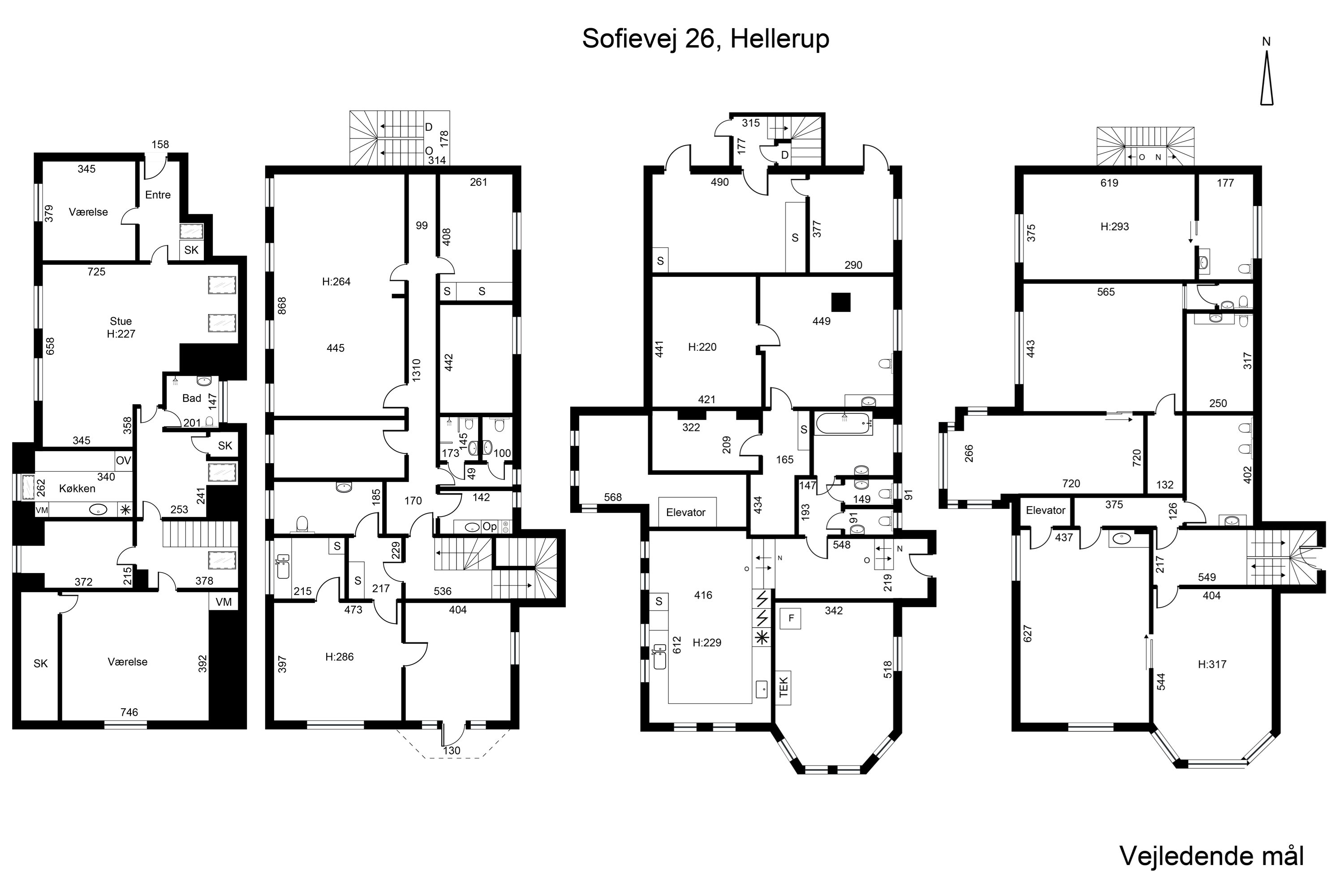 Plantegninger billede af Sofievej 26, 2900 Hellerup