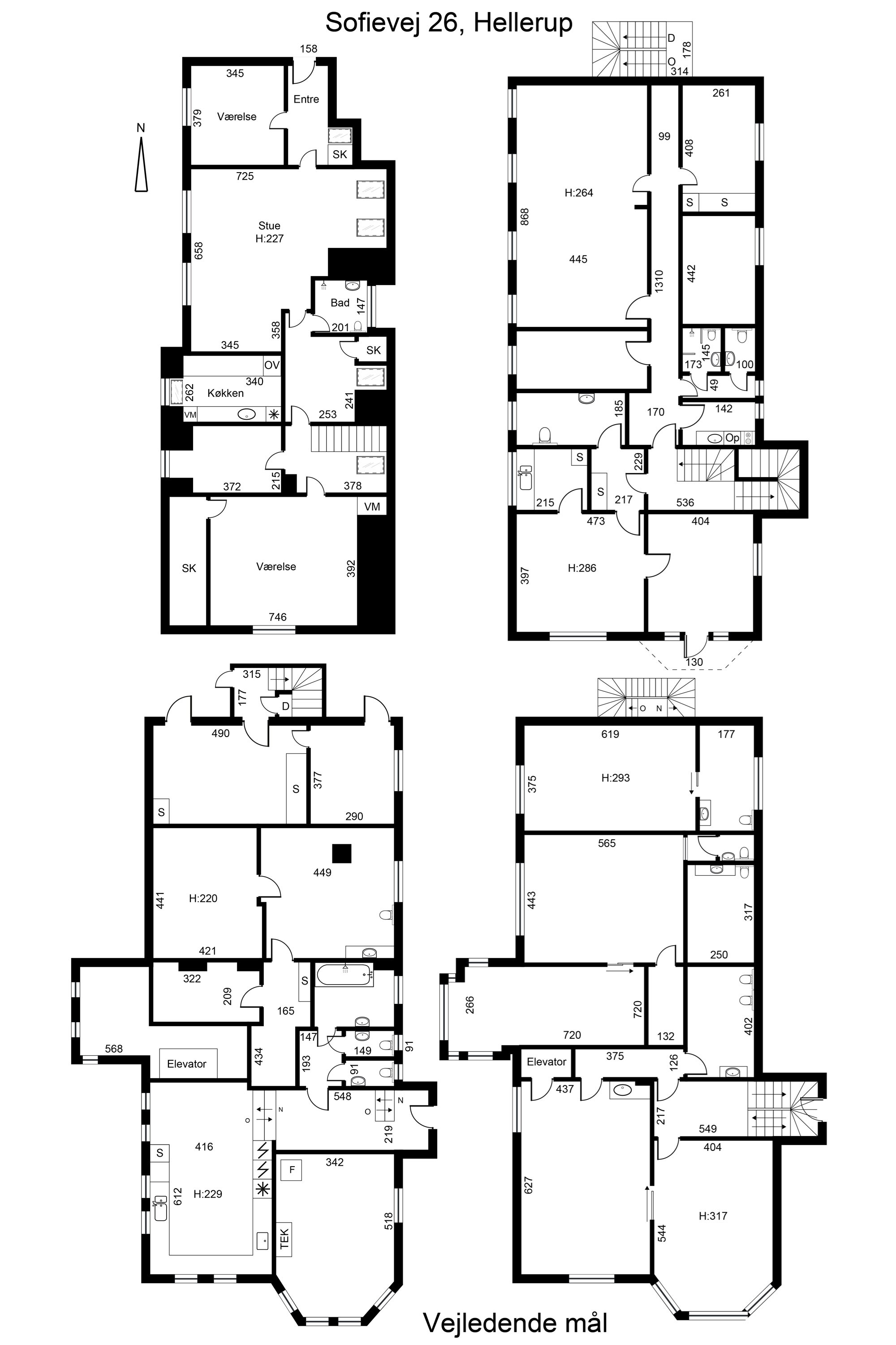 Plantegninger billede af Sofievej 26, 2900 Hellerup