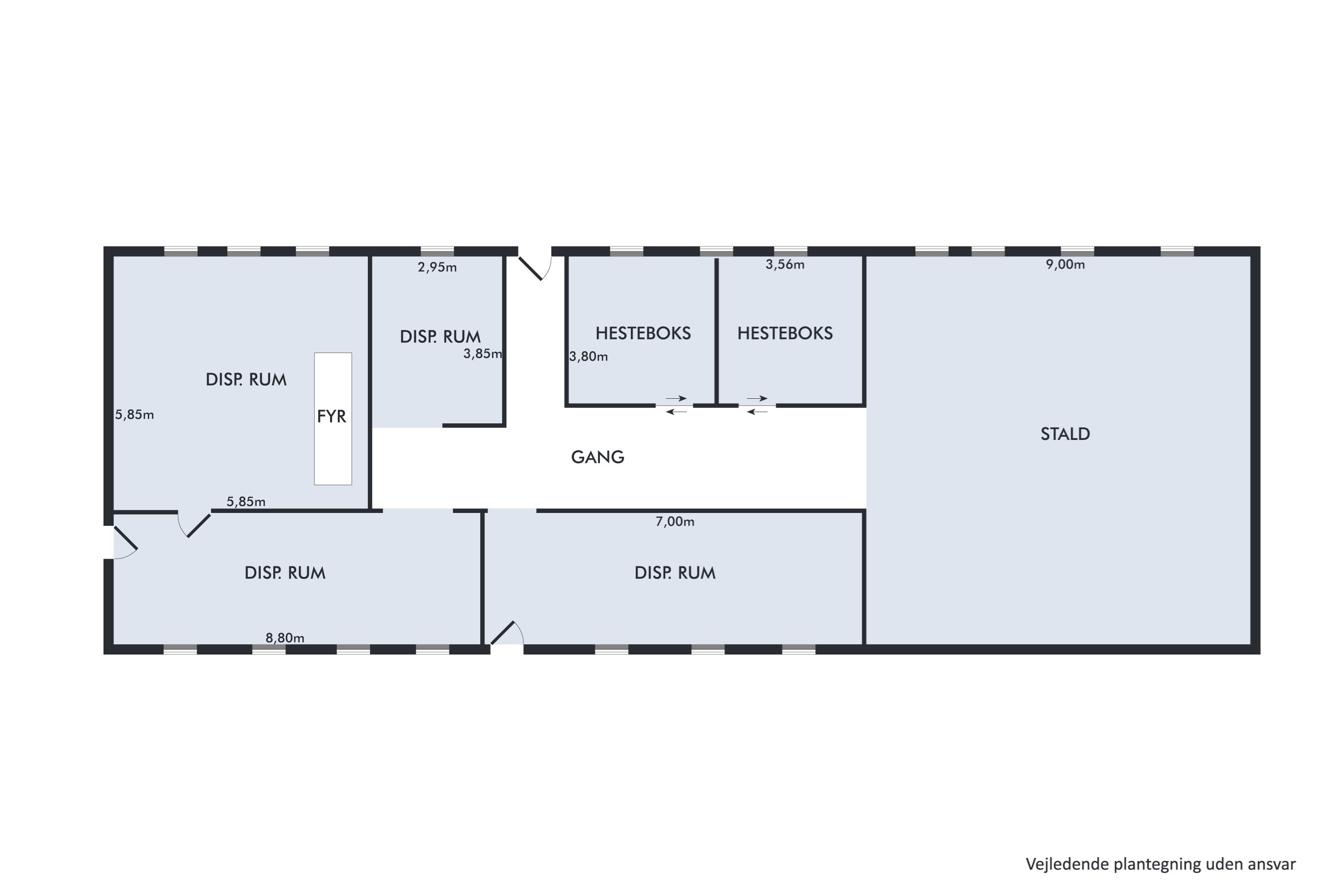 Plantegninger billede af Dalbyvej 1, Brå, 8783 Hornsyld