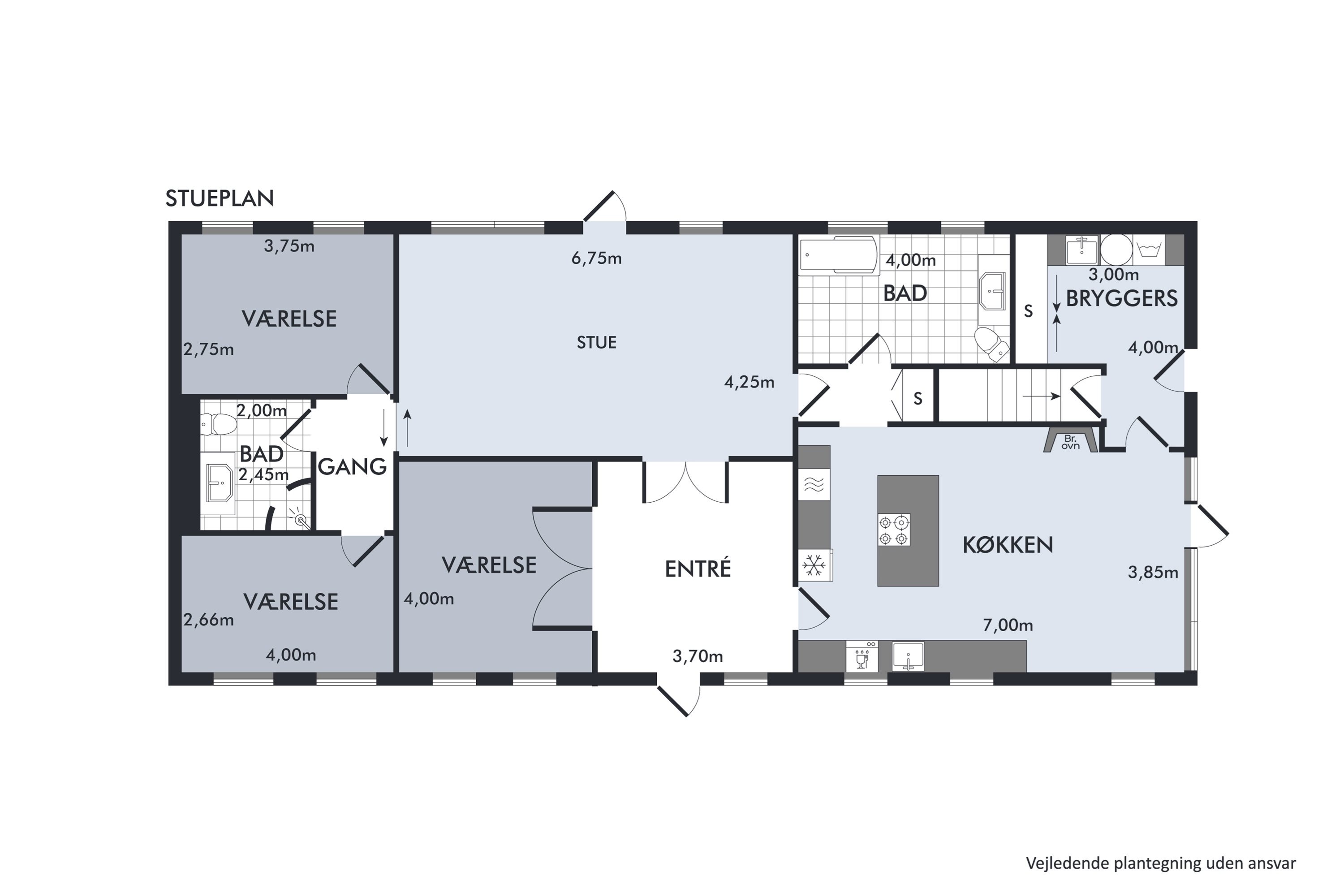 Plantegninger billede af Dalbyvej 1, Brå, 8783 Hornsyld