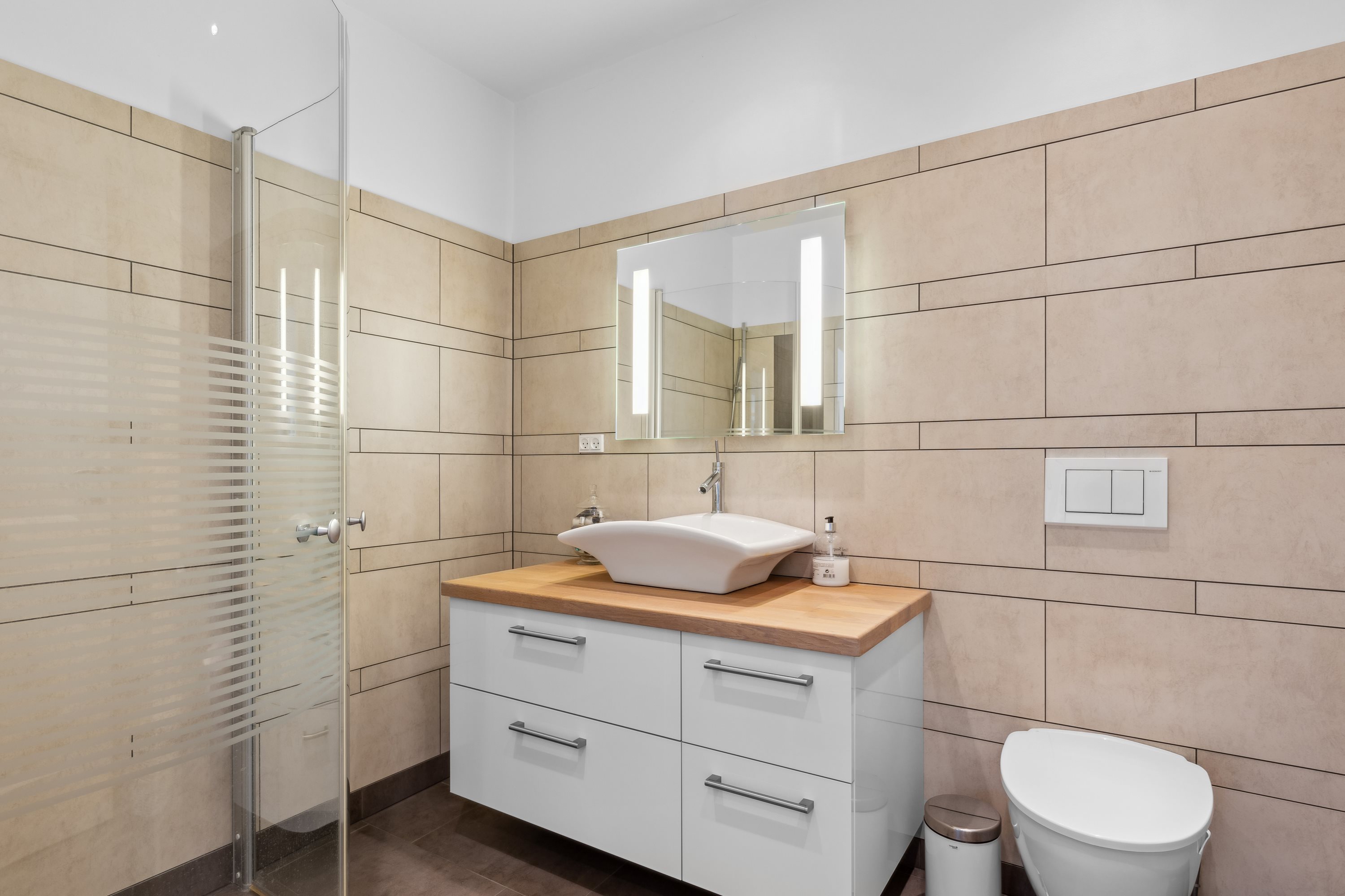 Fremhævet badeværelse billede i fuldskærmstilstand. Billede af Dalbyvej 1, Brå, 8783 Hornsyld