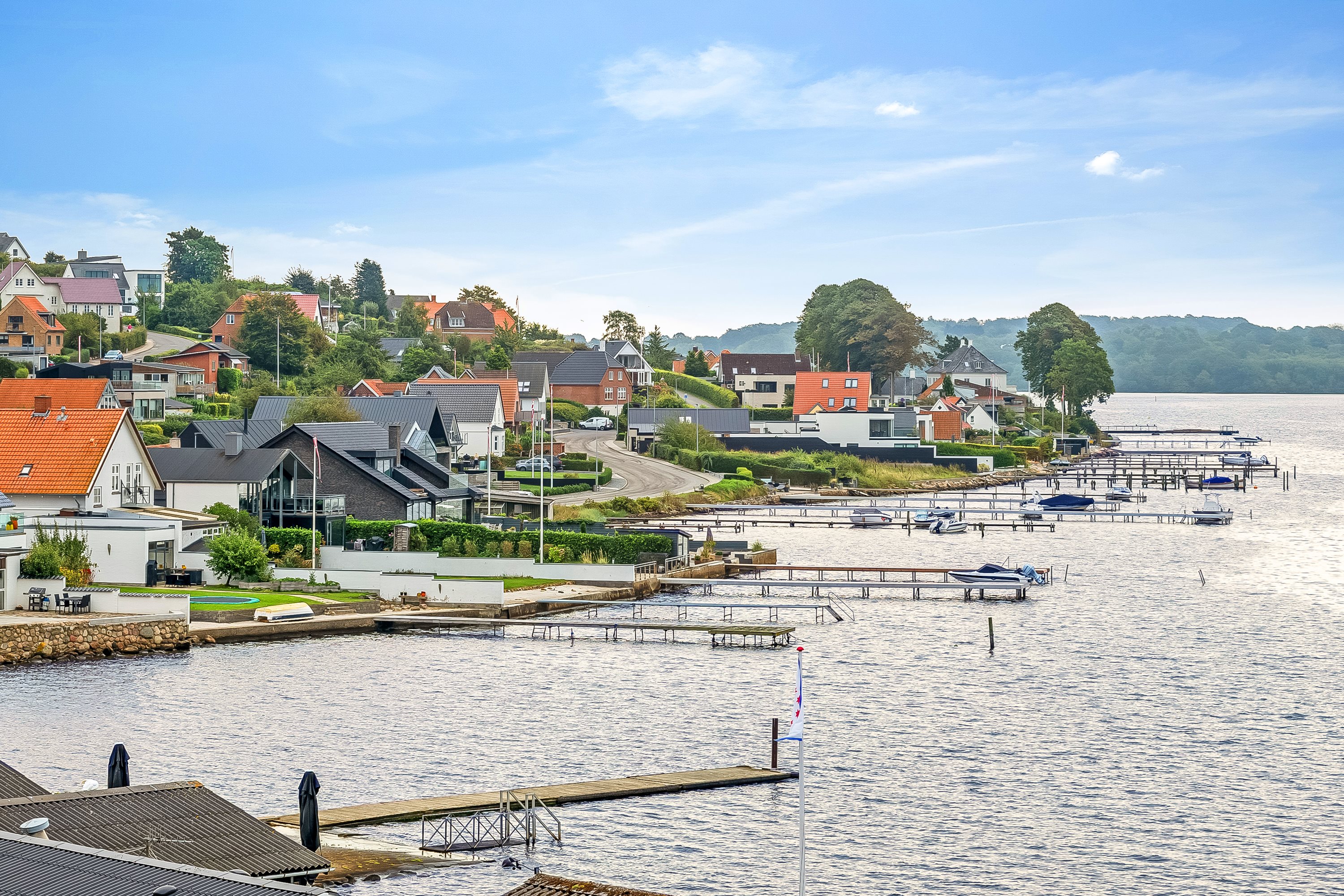 Miniaturebillede 2: udsigt fra tagterrassen. Billede af Gl. Strandvej 10, Kolding, 6000 Kolding