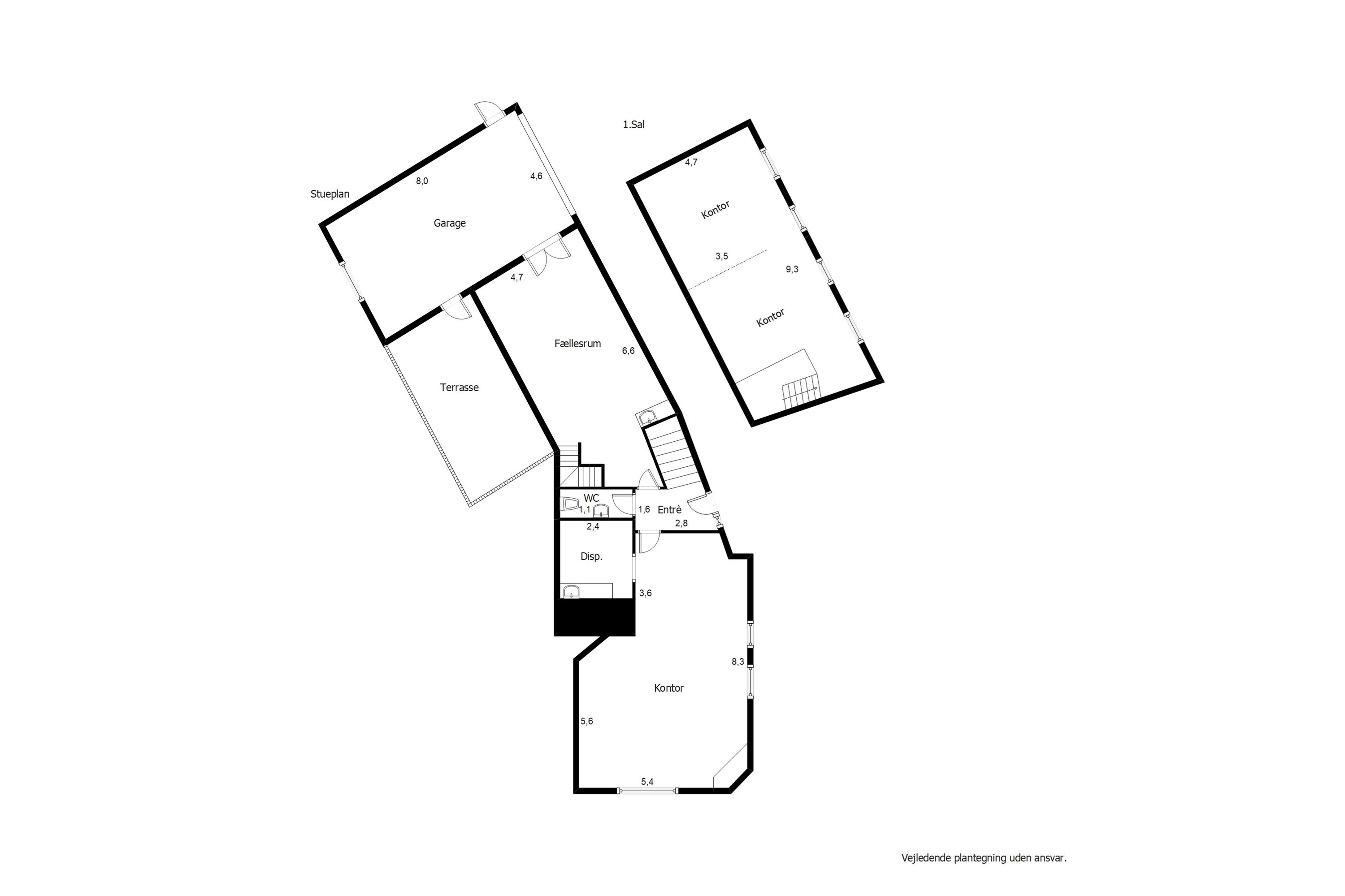 Plantegninger billede af Tjæreborg Stationsvej 1, 6731 Tjæreborg