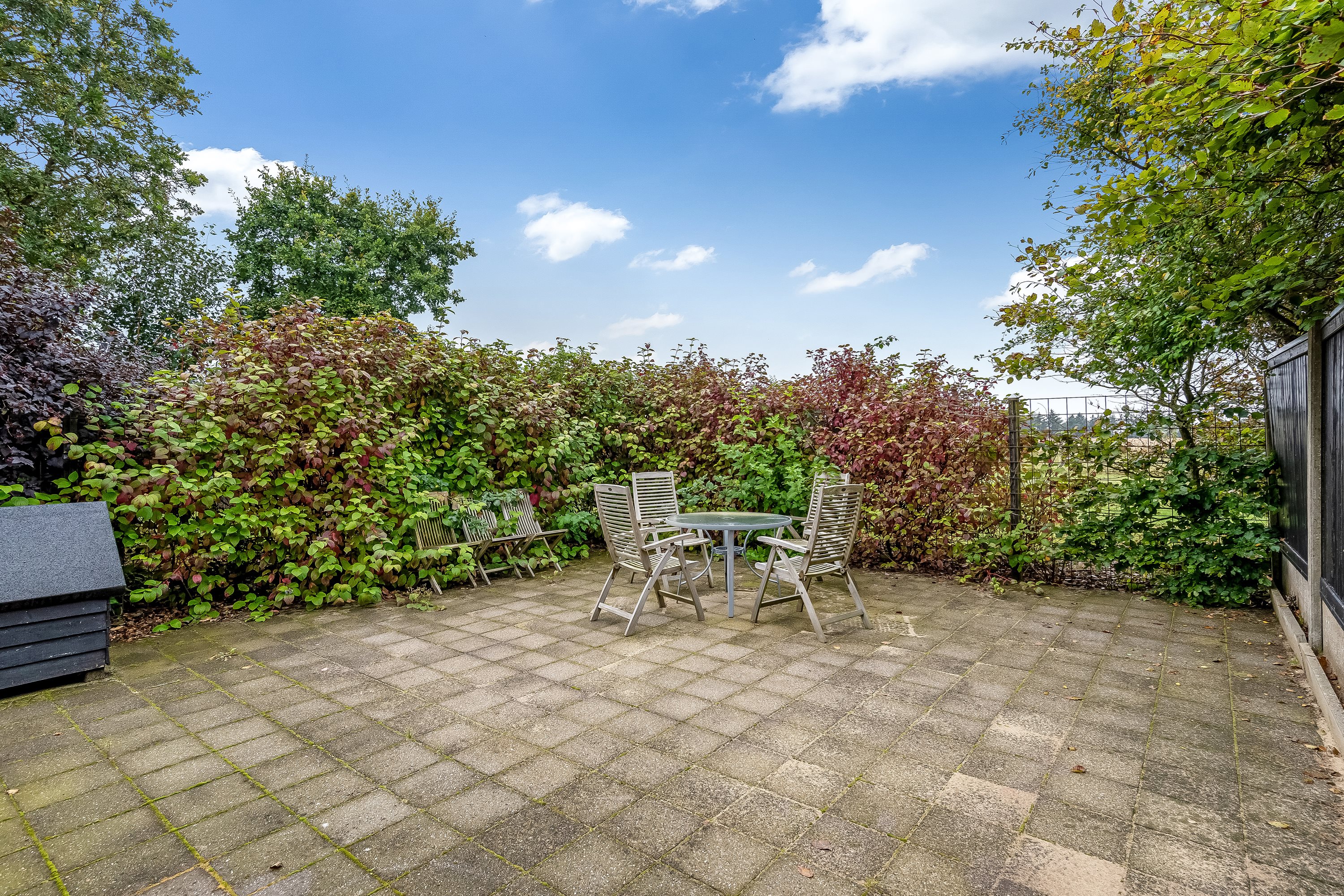 Fremhævet terrasse billede i fuldskærmstilstand. Billede af Stabyvej 25, Staby, 6990 Ulfborg