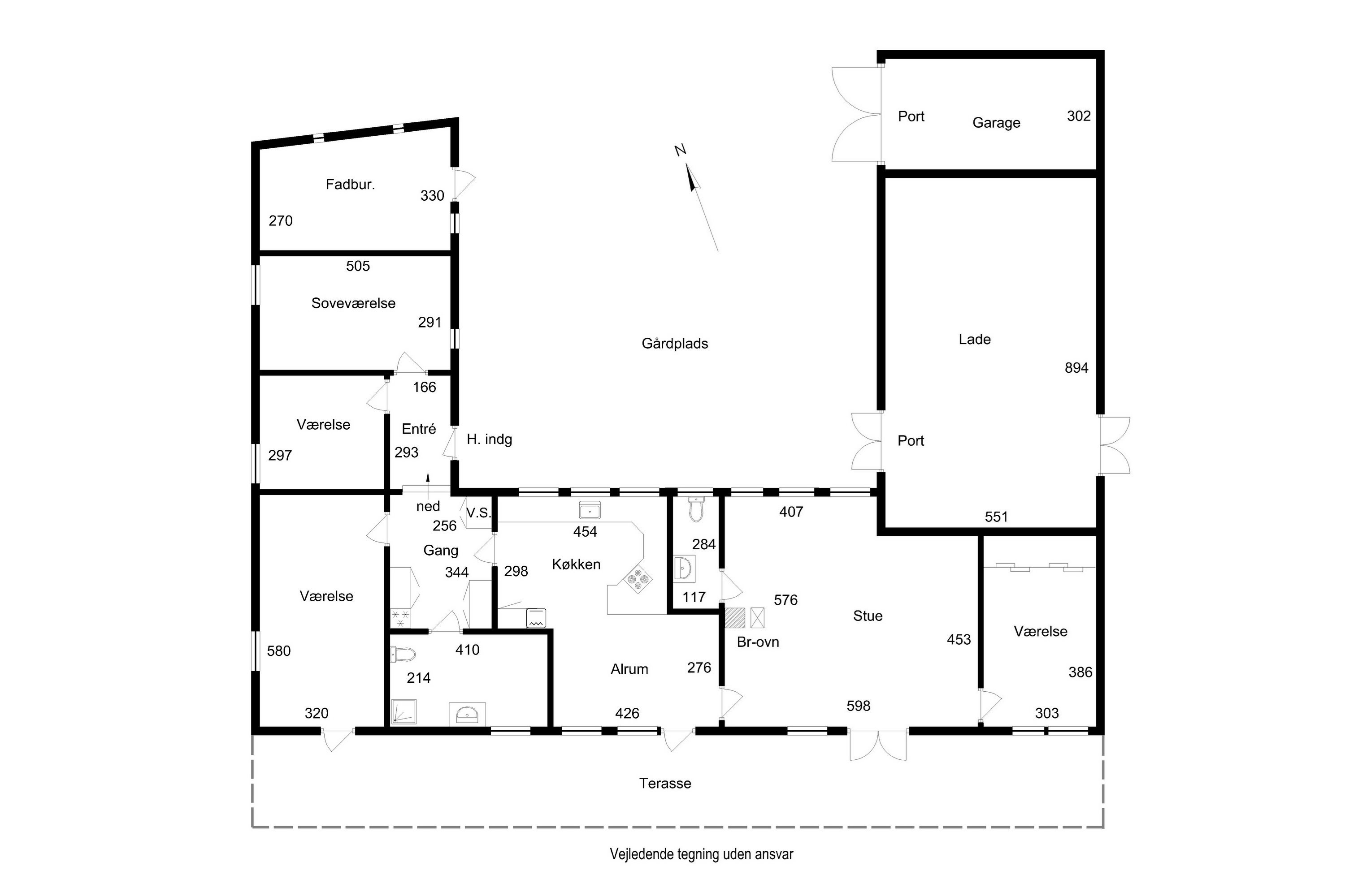 Plantegninger billede af Middelfartvej 204, Skovshøjrup, 5464 Brenderup Fyn