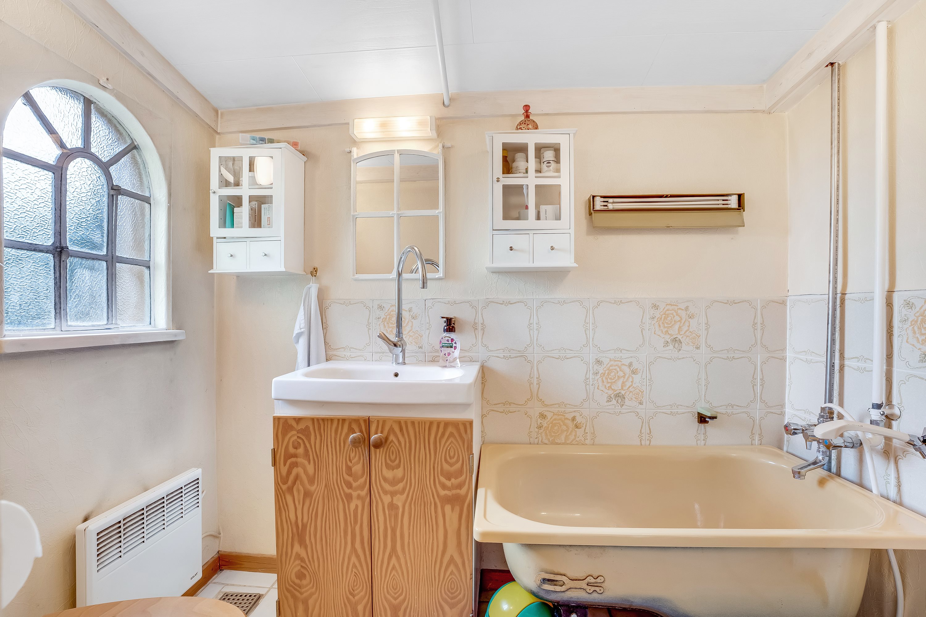 Fremhævet badeværelse billede i fuldskærmstilstand. Billede af Klønge Byvej 10, 4983 Dannemare