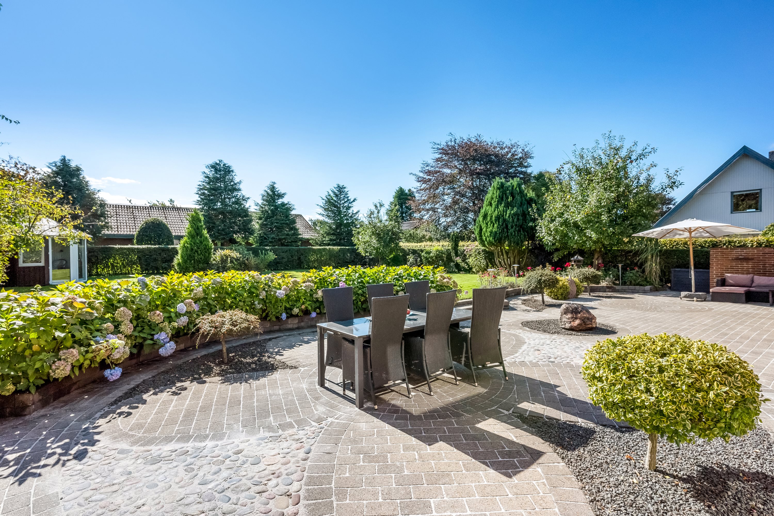 Fremhævet terrasse billede i fuldskærmstilstand. Billede af Ny Sognstrupvej 11, Nr Felding, 7500 Holstebro