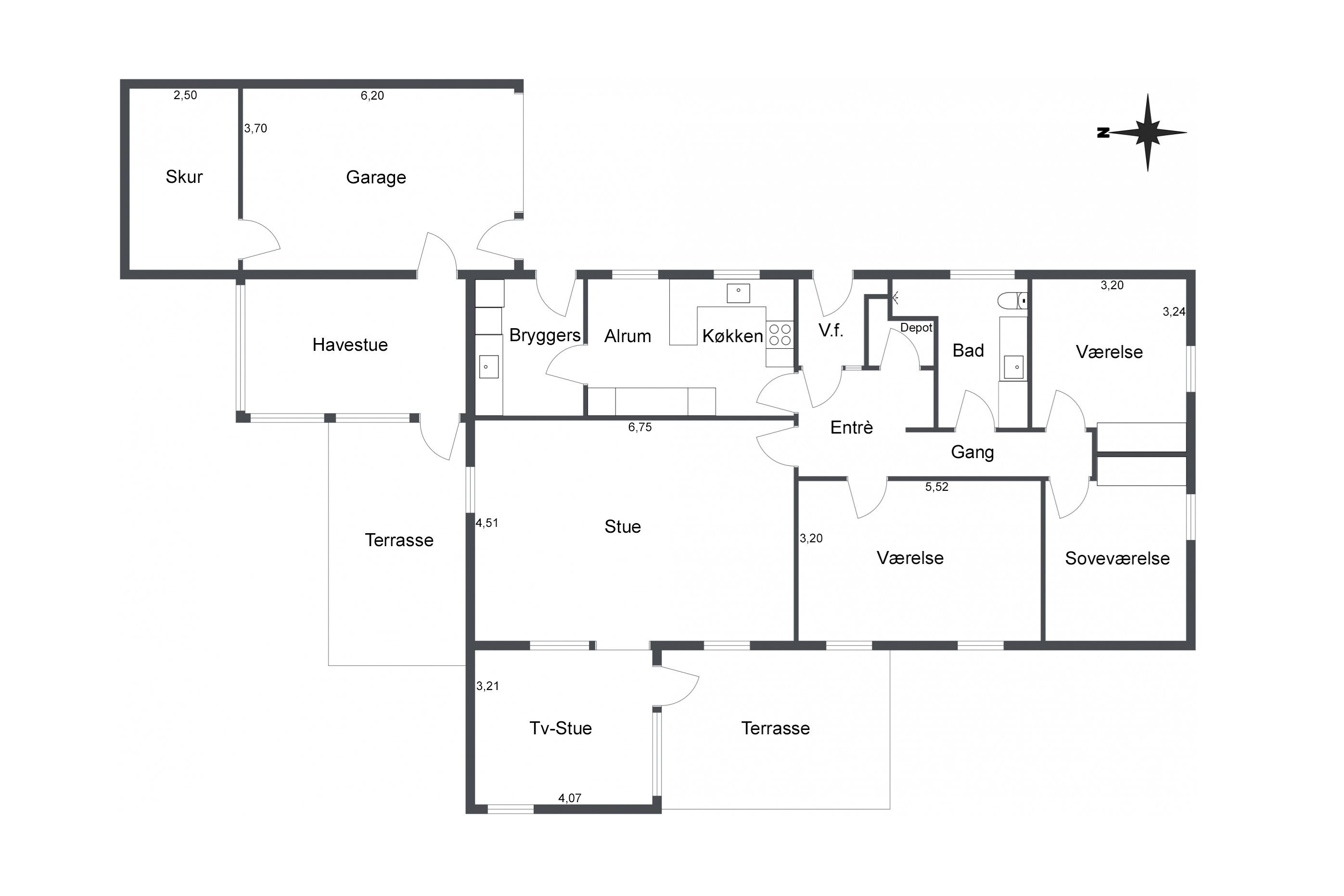 Plantegninger billede af Nygade 29, 9830 Tårs