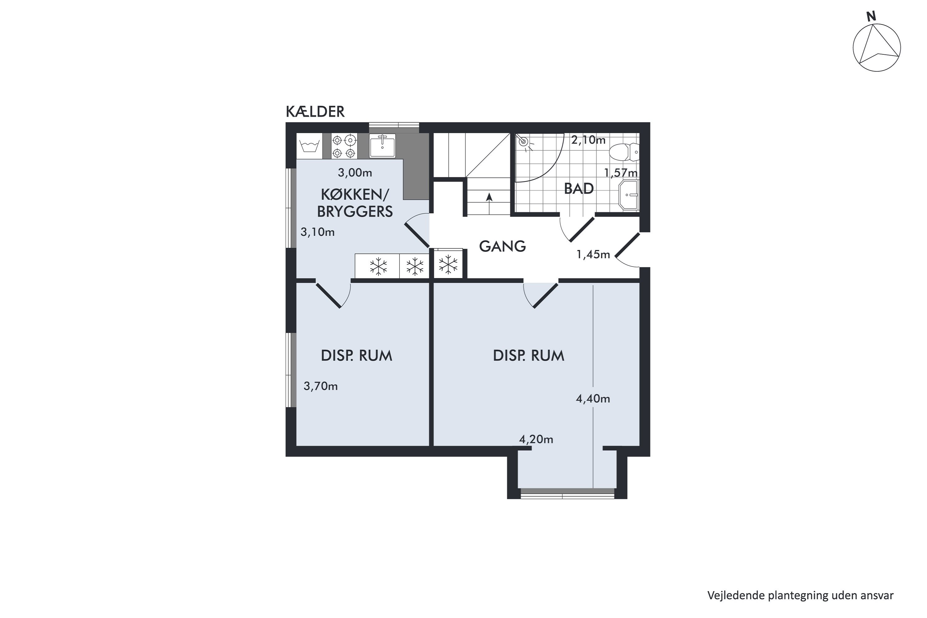 Plantegninger billede af Huldbergs Alle 20, 2800 Kongens Lyngby