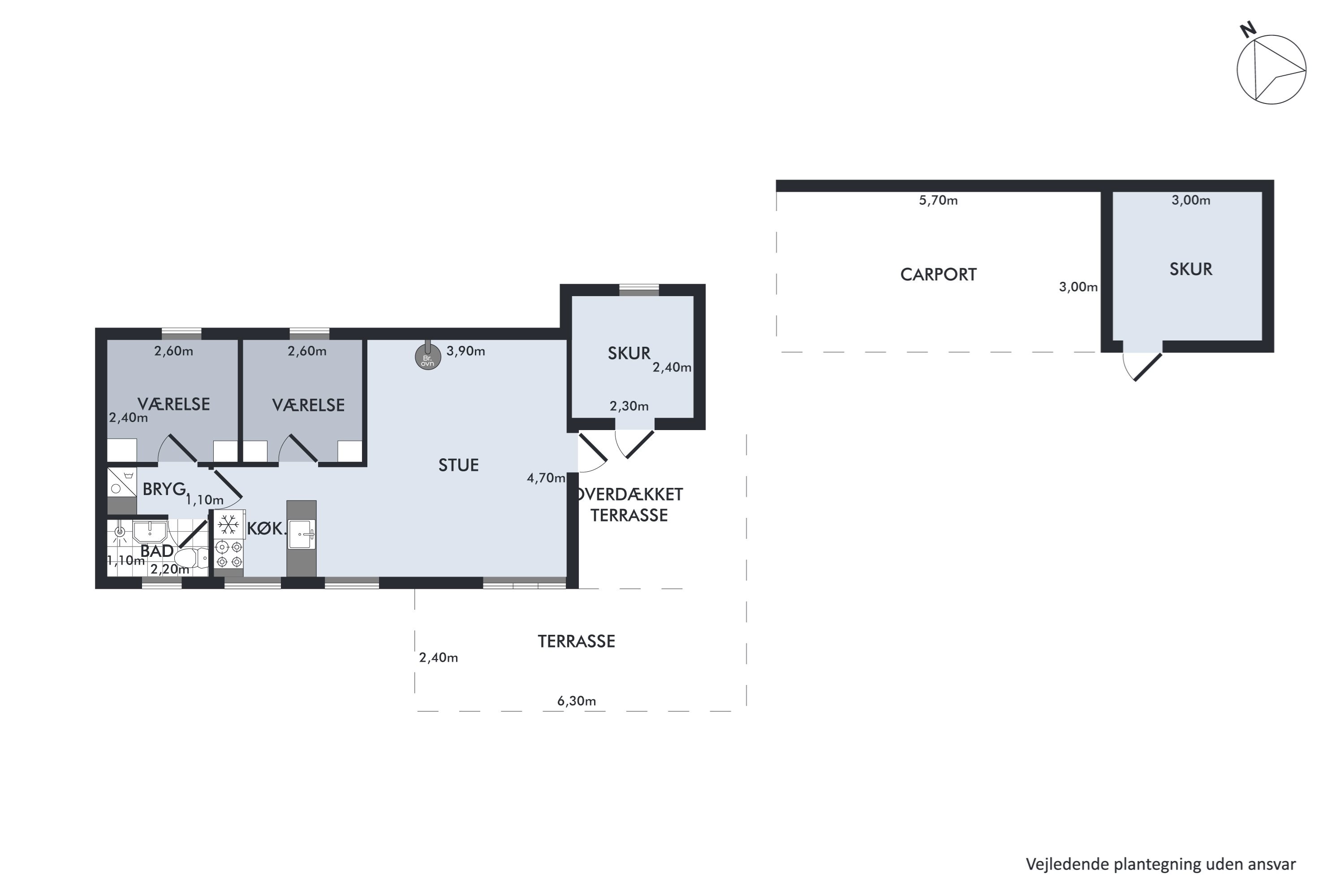 Plantegninger billede af Hindbærvej 2, Vesterø, 9940 Læsø