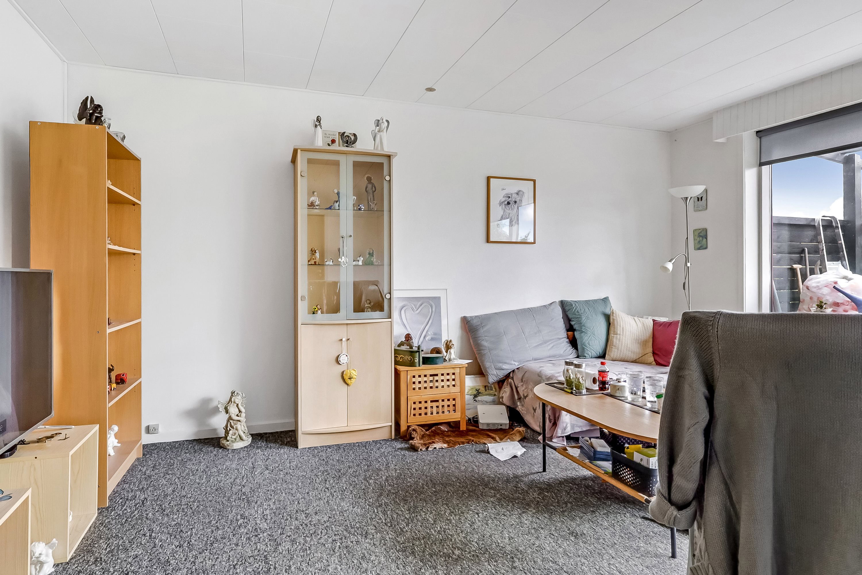 Fremhævet stue billede i fuldskærmstilstand. Billede af Trappebæksvej 27D, st.., 5700 Svendborg