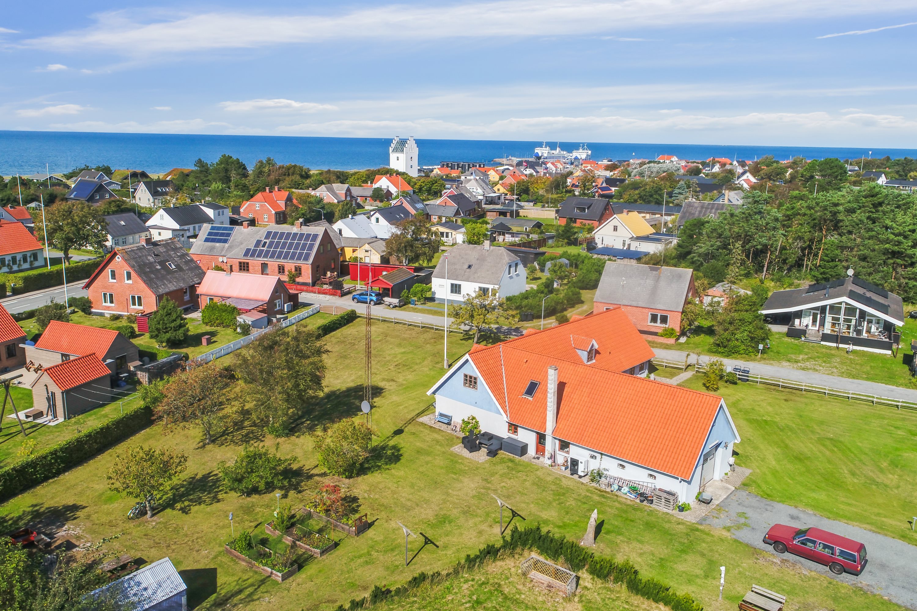 Miniaturebillede 1: luftfoto. Billede af Nattergalevej 6, Vesterø Havn, 9940 Læsø