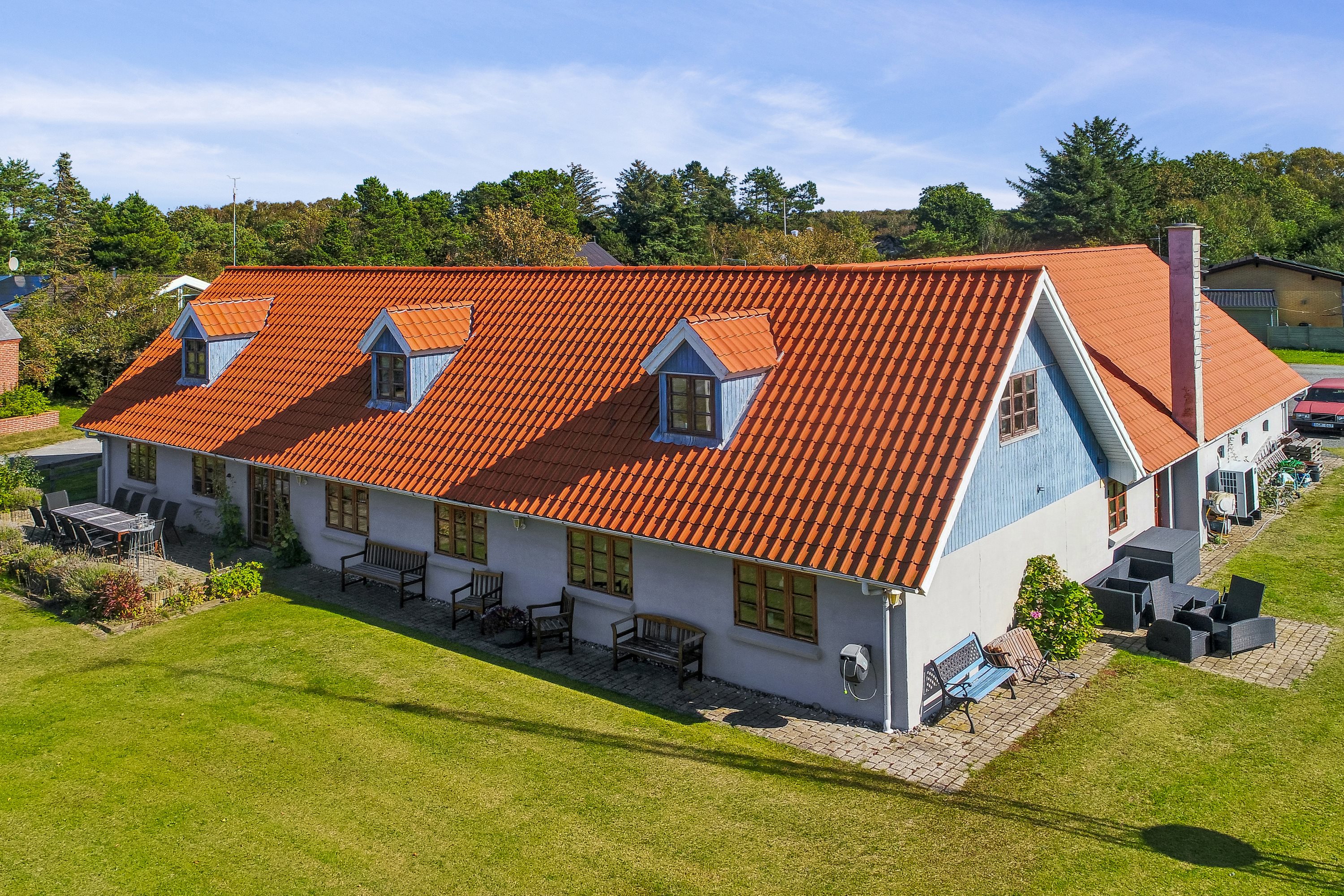 Fremhævet luftfoto billede i fuldskærmstilstand. Billede af Nattergalevej 6, Vesterø Havn, 9940 Læsø