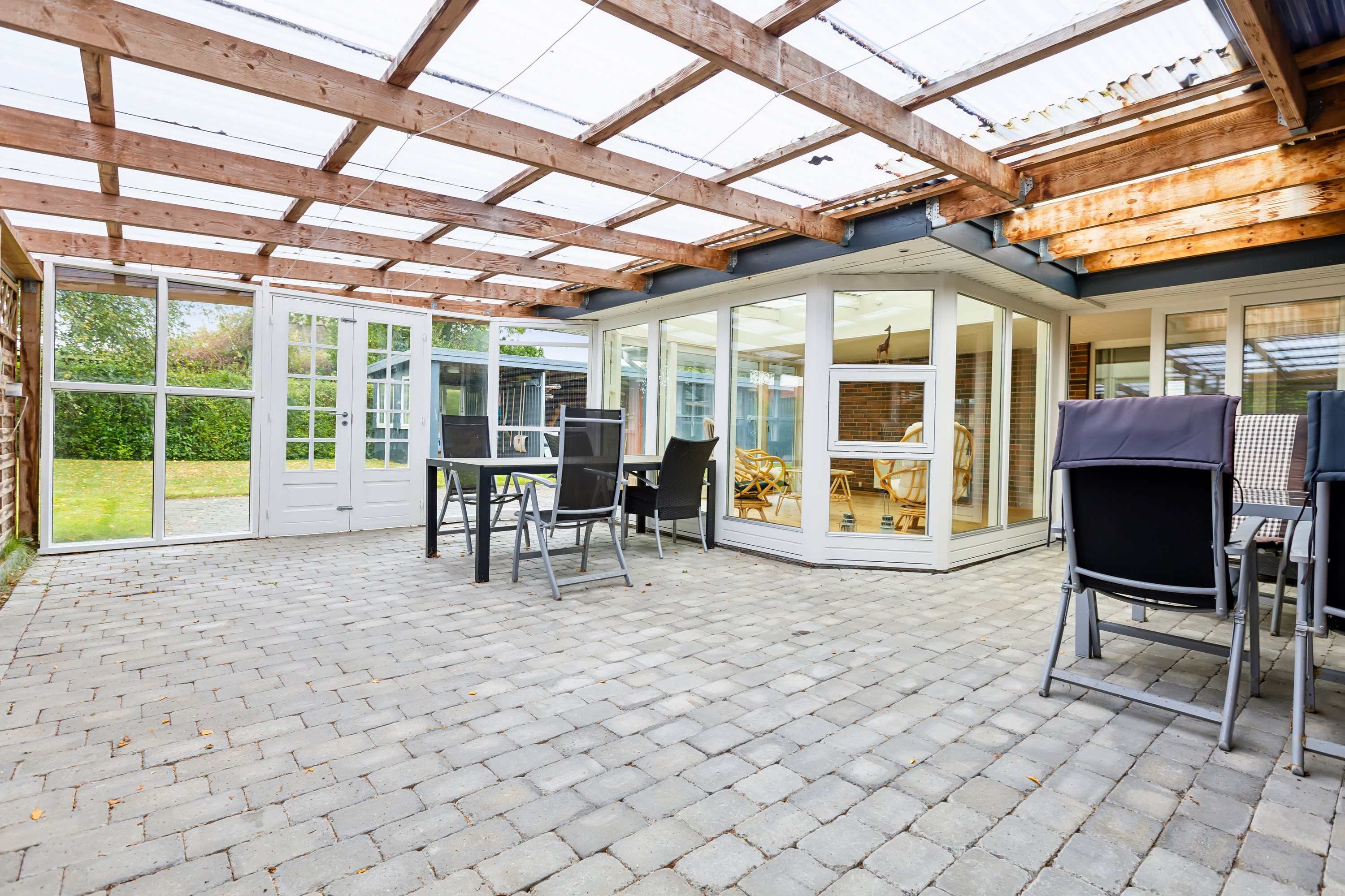 Fremhævet overdækket terrasse billede i fuldskærmstilstand. Billede af Daltoften 54, Agedrup, 5320 Agedrup