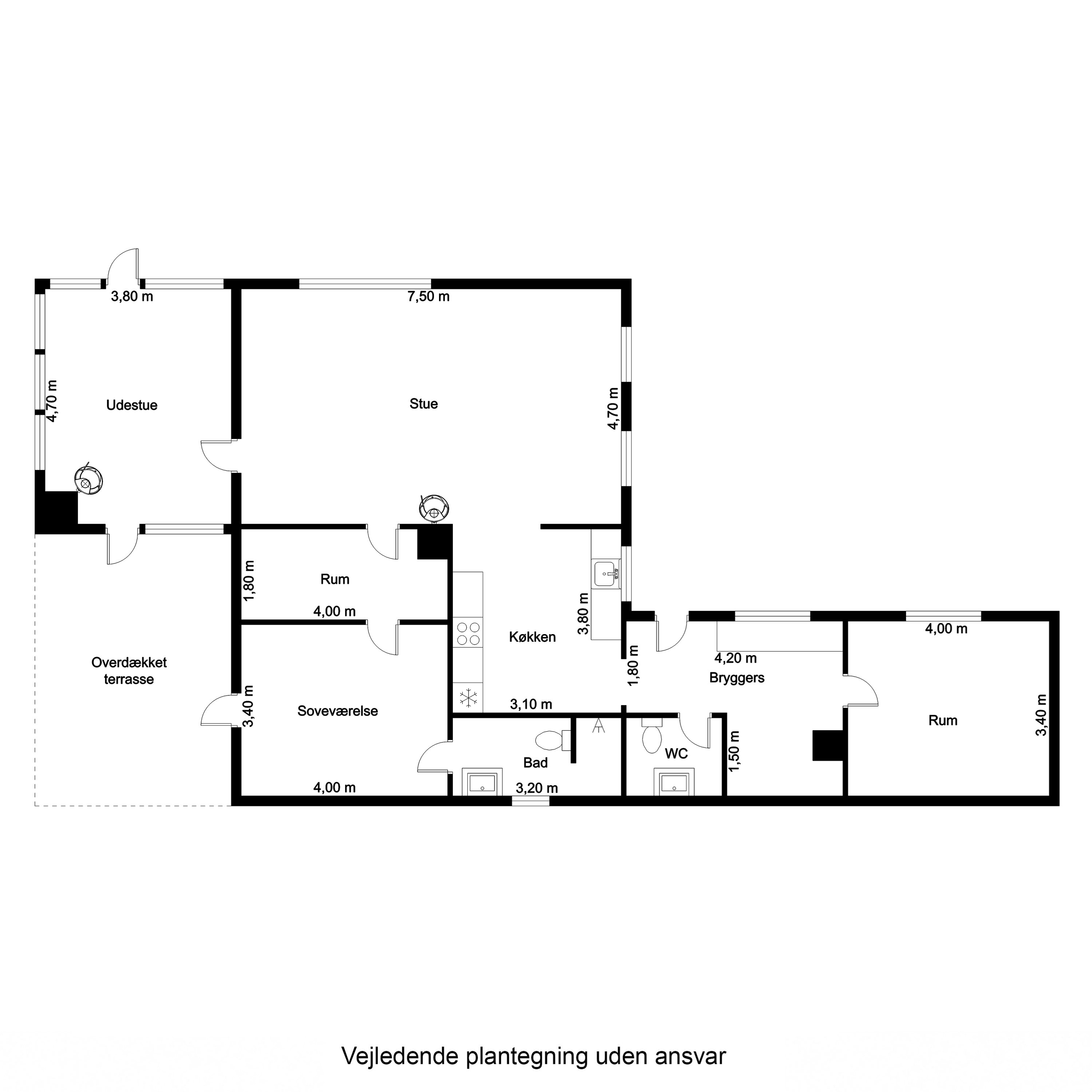 Plantegninger billede af Landevejen 61, Jordløse, 5683 Haarby