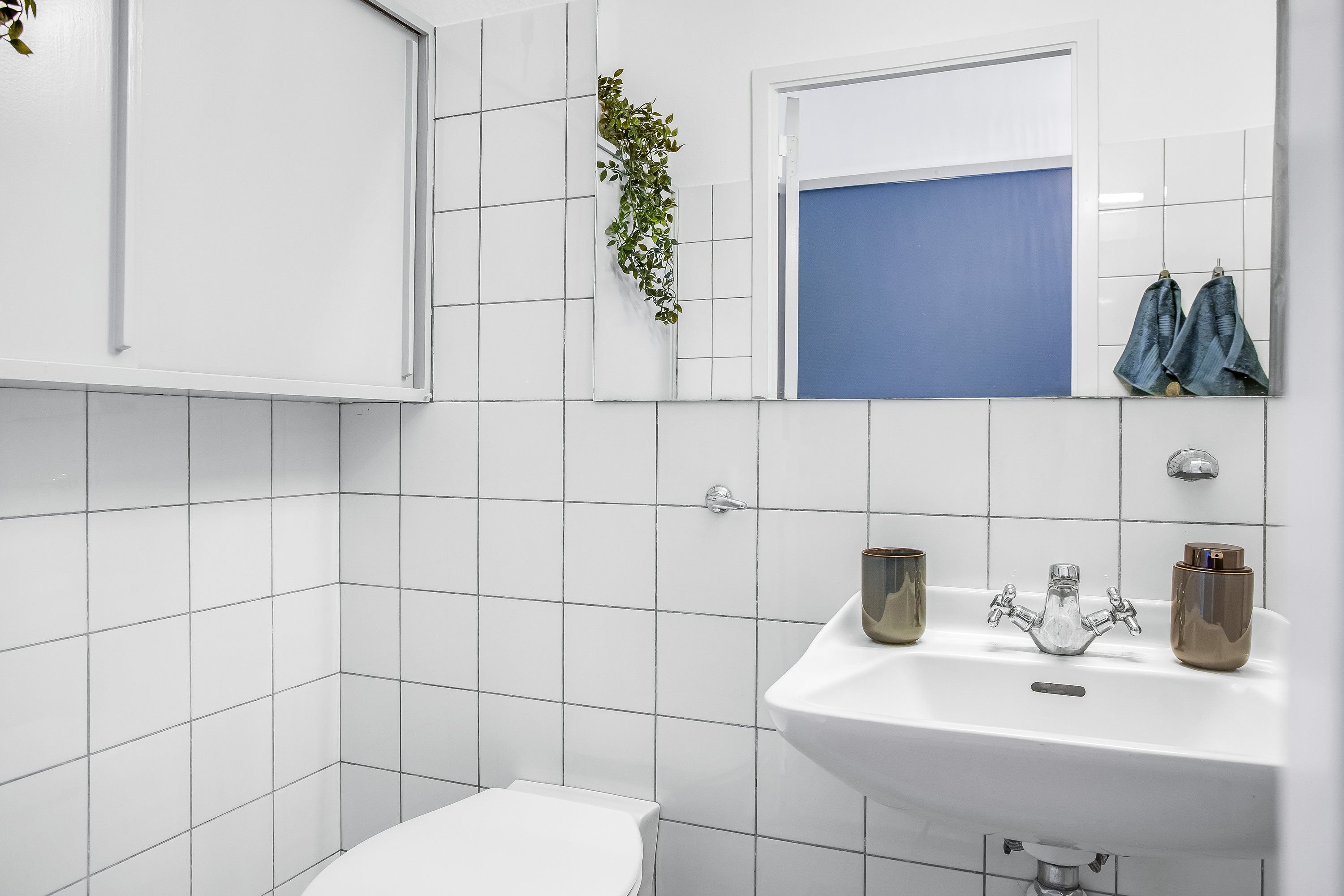 Fremhævet badeværelse billede i fuldskærmstilstand. Billede af Vestervangsvej 71, st.. 2., 8800 Viborg