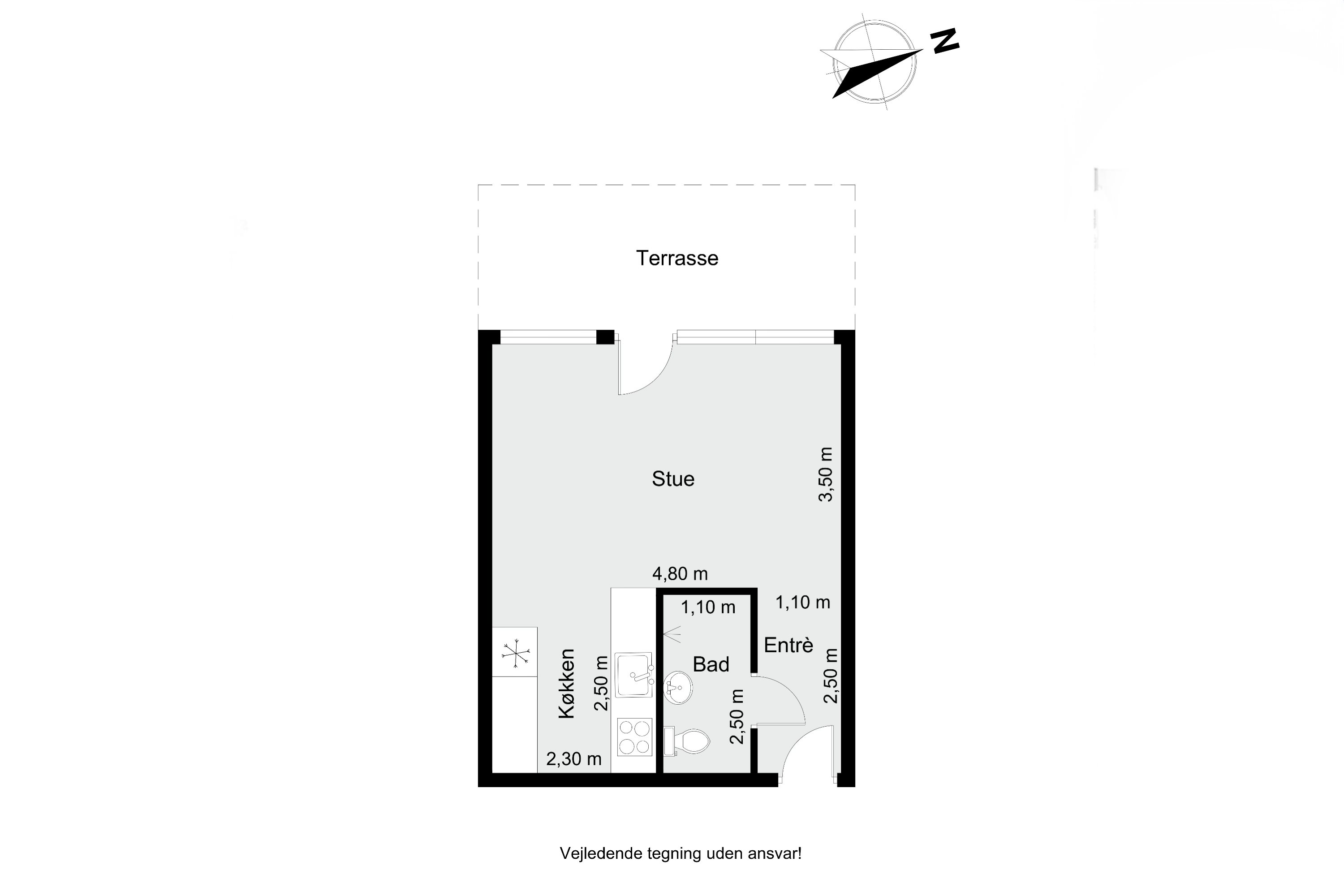 Plantegninger billede af Vestervangsvej 71, st.. 2., 8800 Viborg