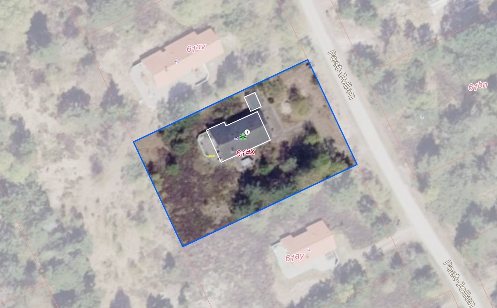 Fremhævet street view billede i fuldskærmstilstand. Billede af Post-Jollen 25, Nordmarken, 9940 Læsø