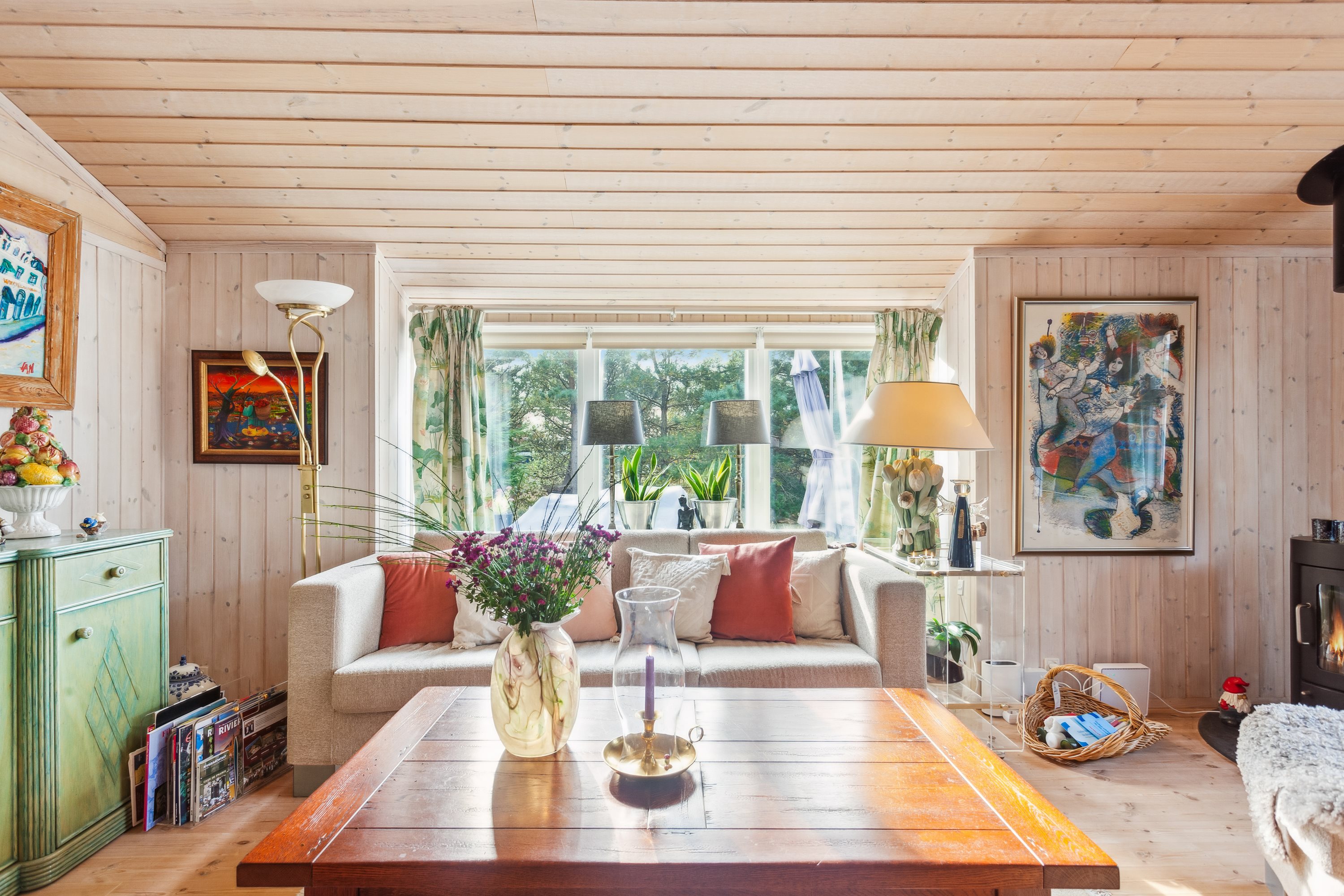 Fremhævet stue billede i fuldskærmstilstand. Billede af Post-Jollen 25, Nordmarken, 9940 Læsø