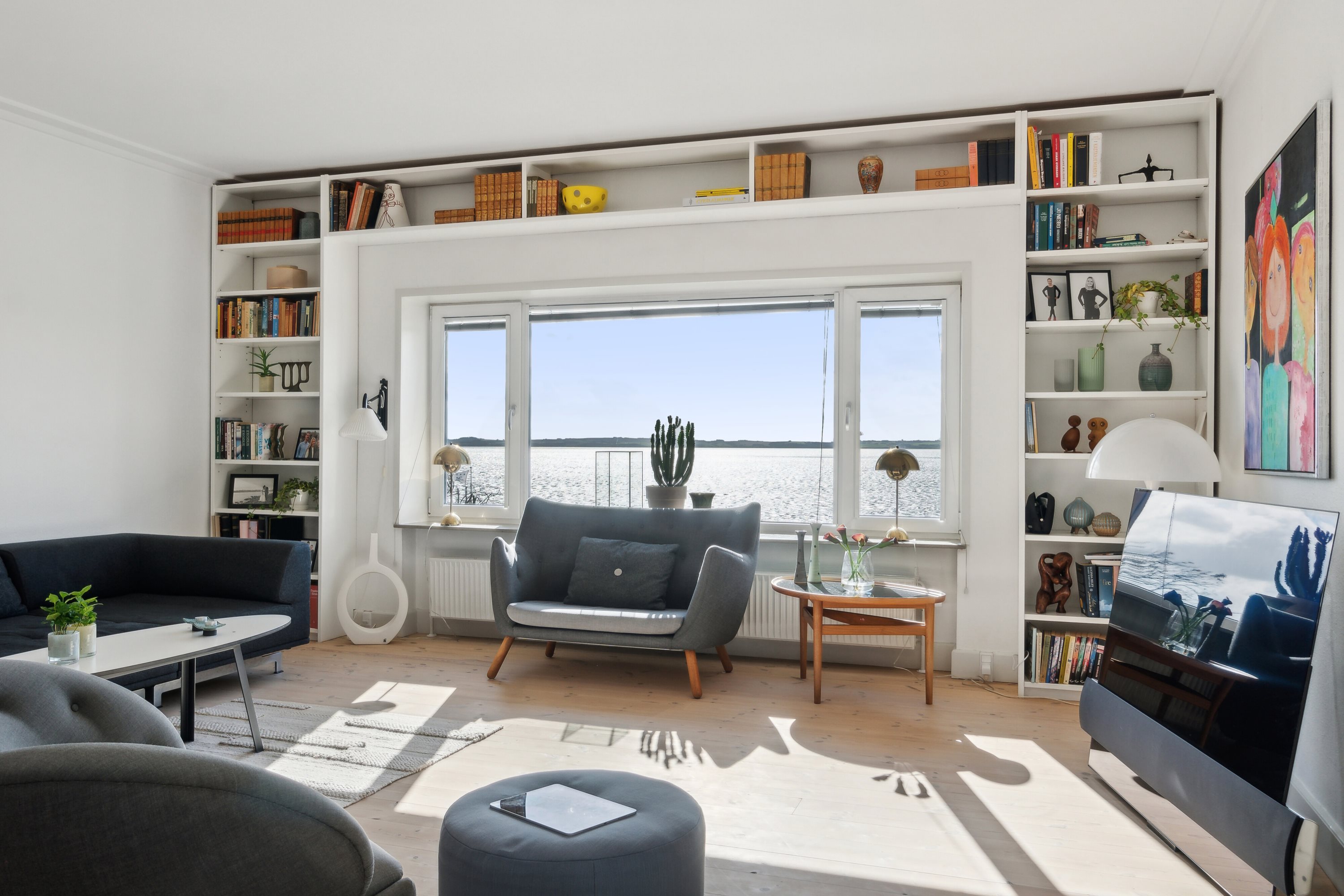 Fremhævet stue billede i fuldskærmstilstand. Billede af Dragsbækvej 23E, 1., 7700 Thisted