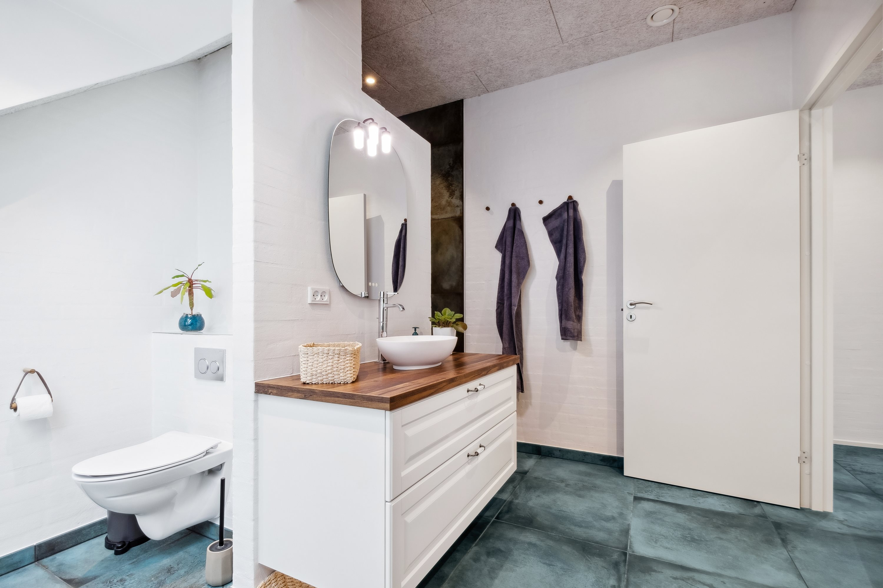 Fremhævet badeværelse billede i fuldskærmstilstand. Billede af Ørnstrupvej 7, Torsted, 8700 Horsens