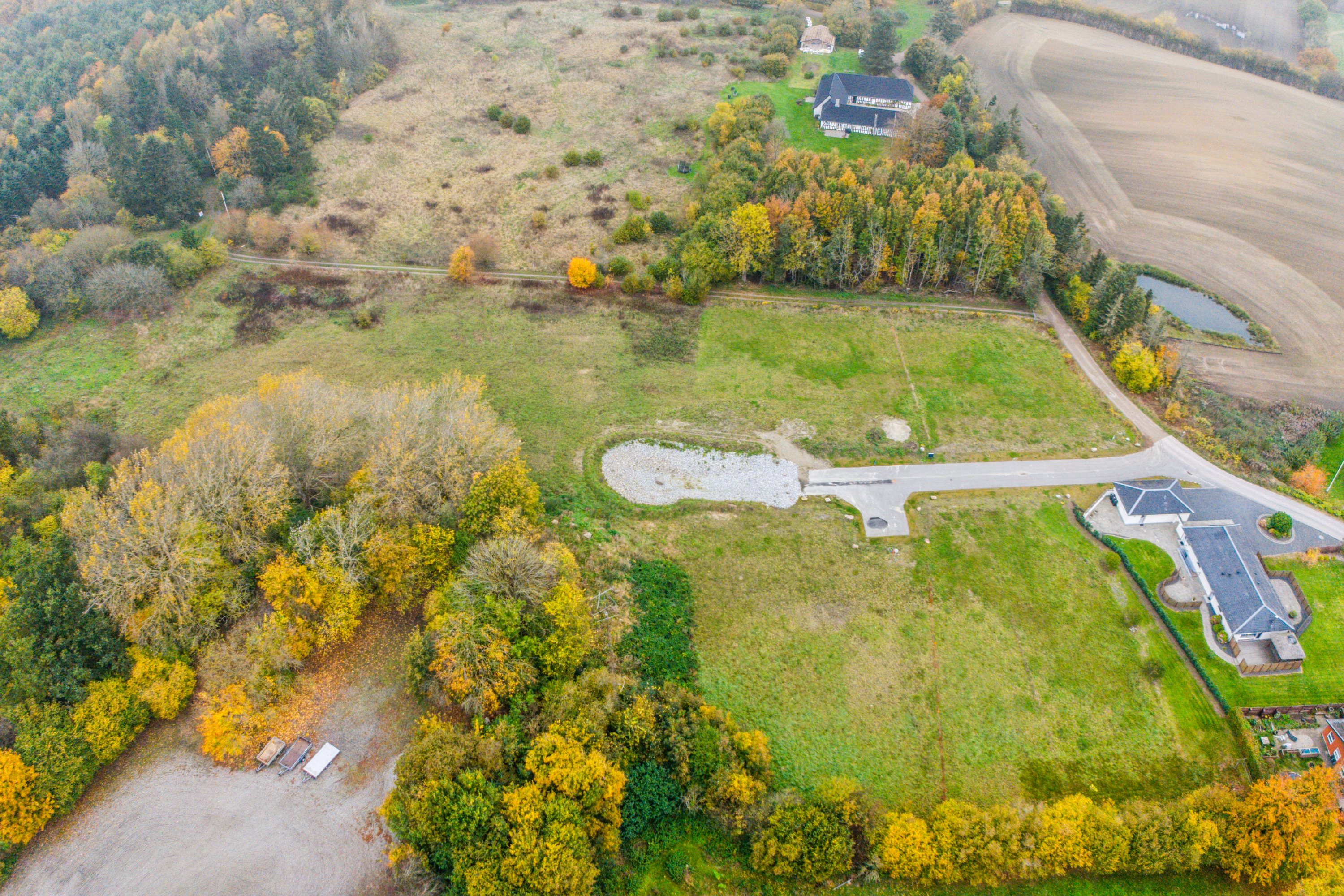 Helårsgrund: Luftfoto på Tornmarksvej 18B, Vejrup, 5491 Blommenslyst