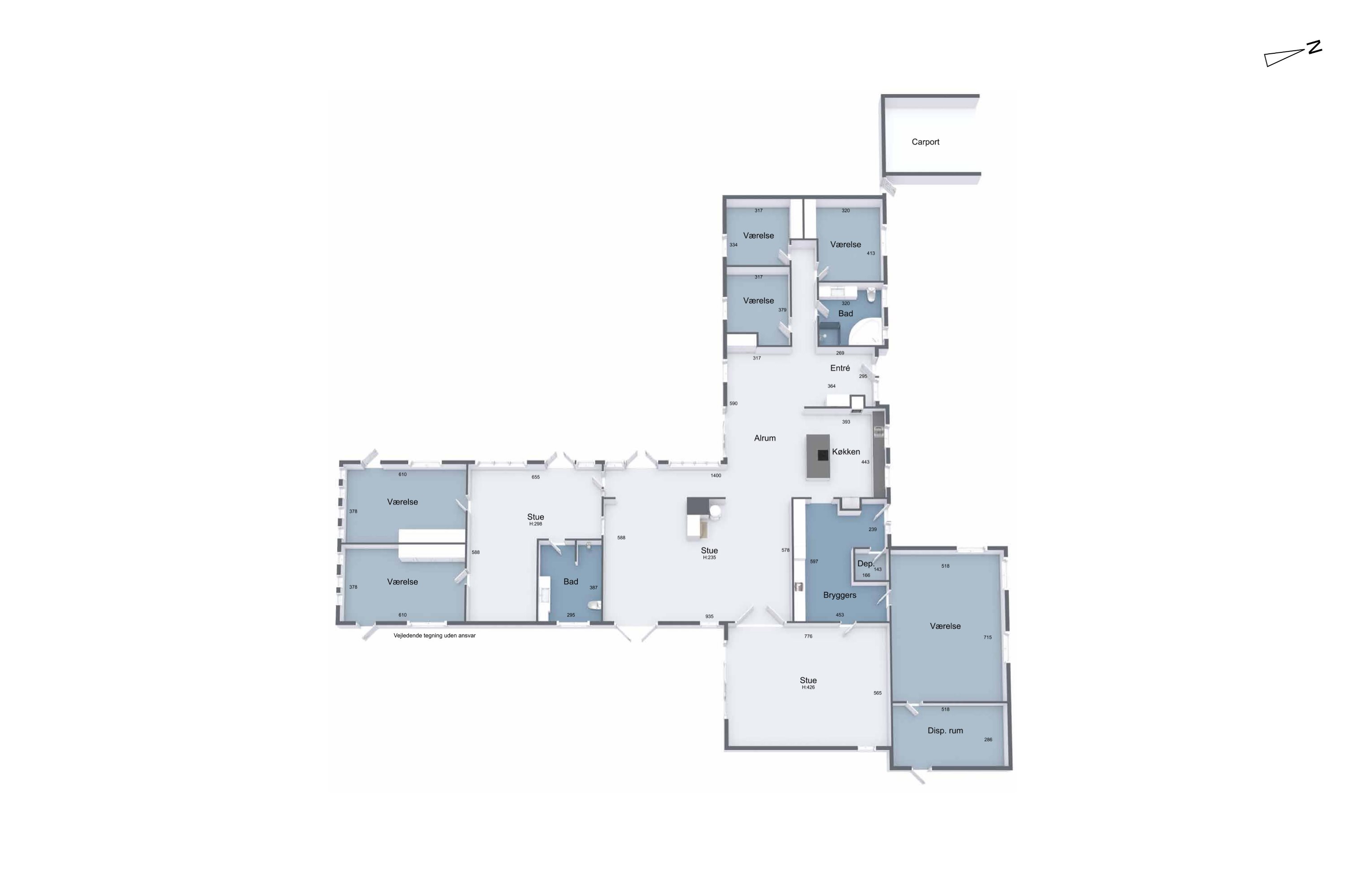 Plantegninger billede af Industriområdet 13, 8732 Hovedgård