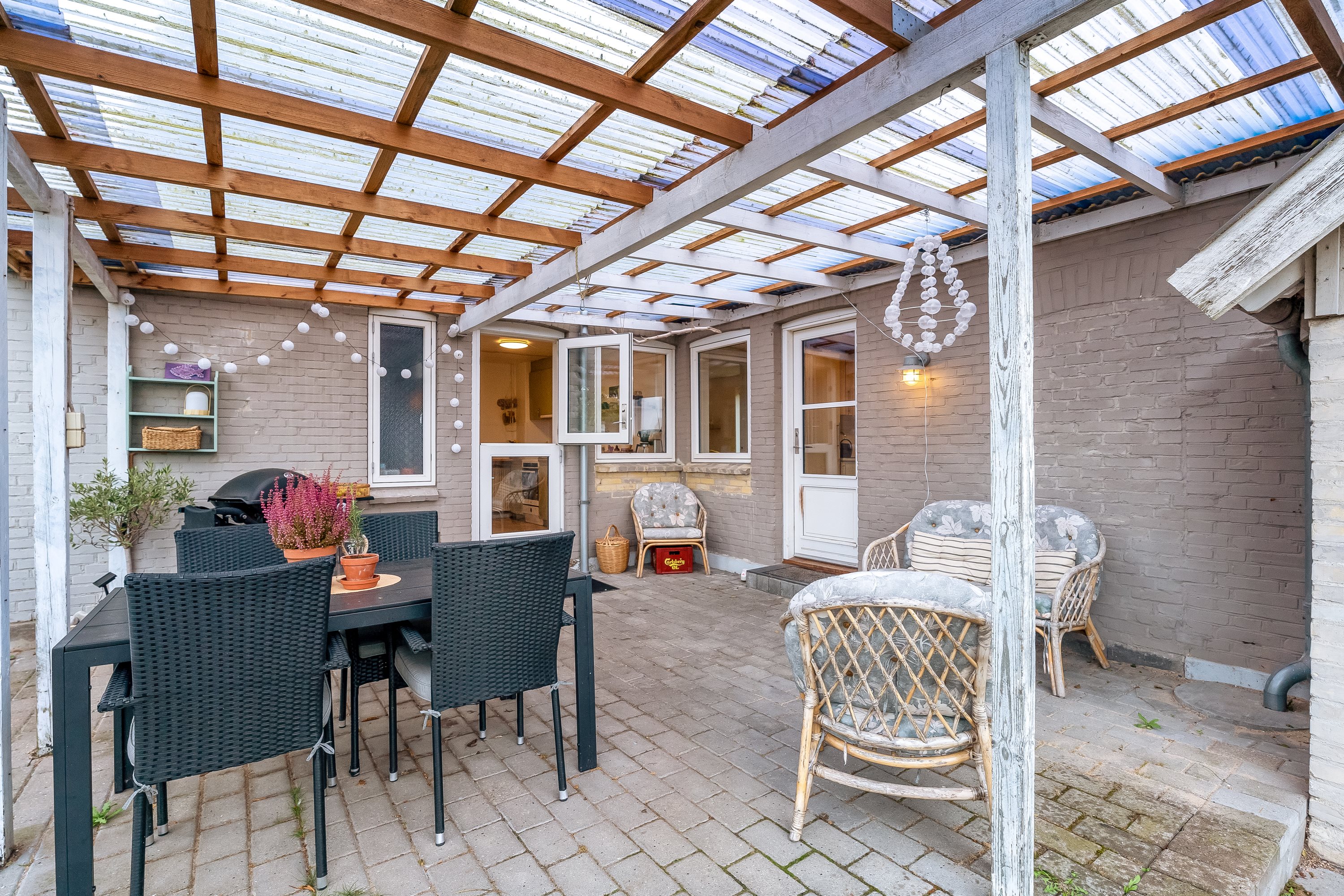 Fremhævet overdækket terrasse billede i fuldskærmstilstand. Billede af Østersøvej 12, 4872 Idestrup